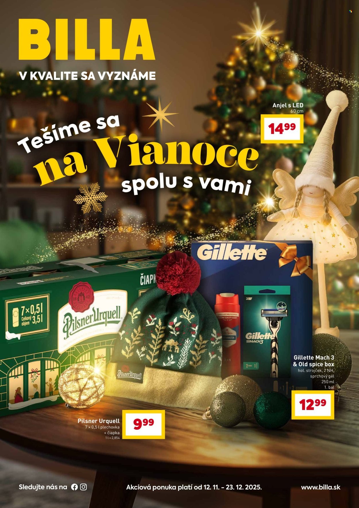 BILLA leták - Tešíme sa na Vianoce spolu s vami (2025-11-12 - 2025-12-23) | 1