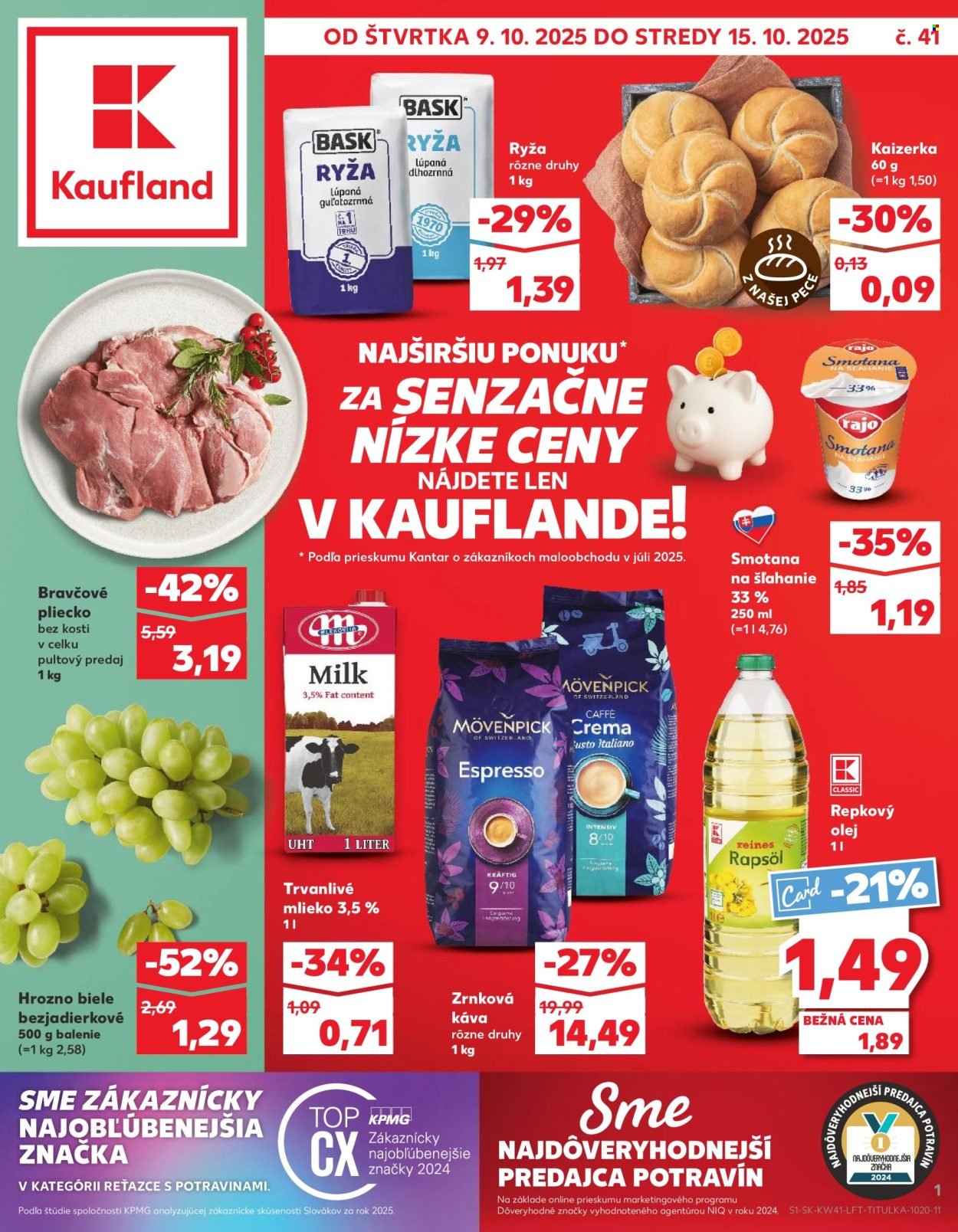 KAUFLAND leták - Od štvrtka 9.10.2025 (2025-10-09 - 2025-10-15) | 1
