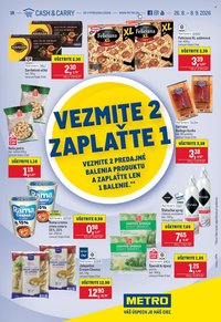 METRO leták - Vezmite 2 Zaplaťte 1