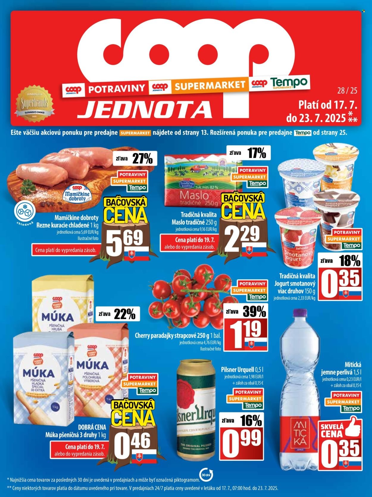 COOP JEDNOTA leták - Od štvrtka 17.7.2025 (2025-07-17 - 2025-07-23) | 1