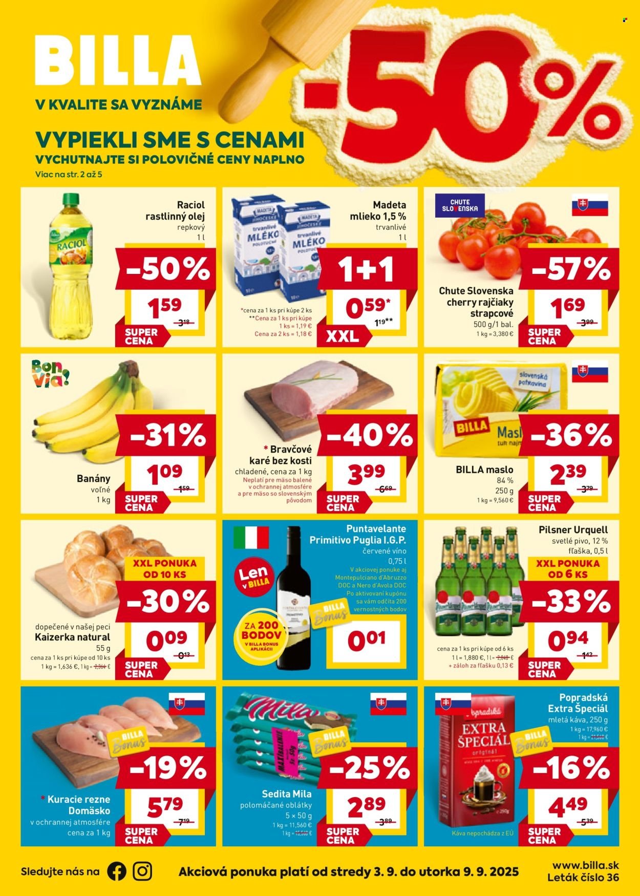 BILLA leták - Od stredy 3.9.2025 (2025-09-03 - 2025-09-09) | 1
