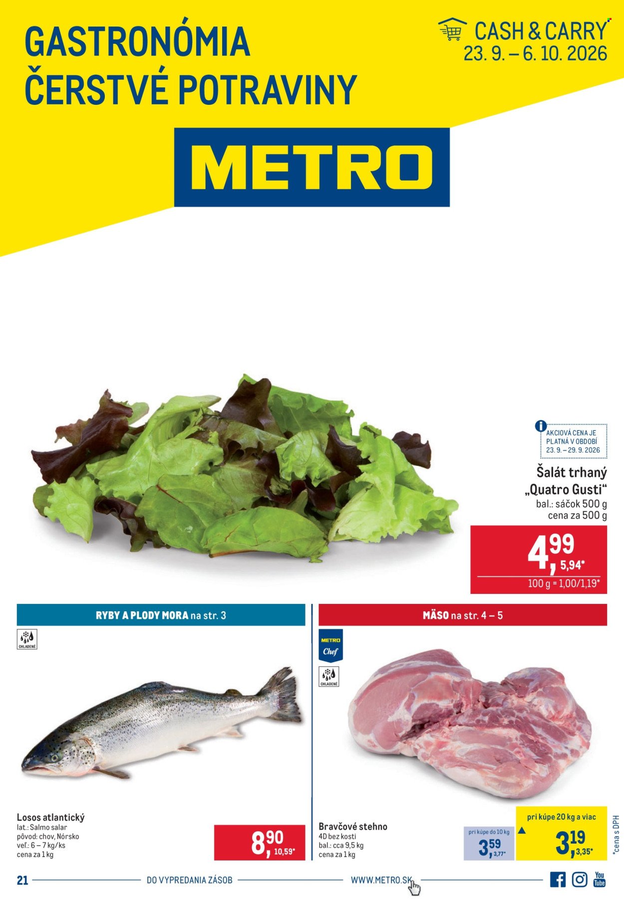 METRO leták - Gastronómia