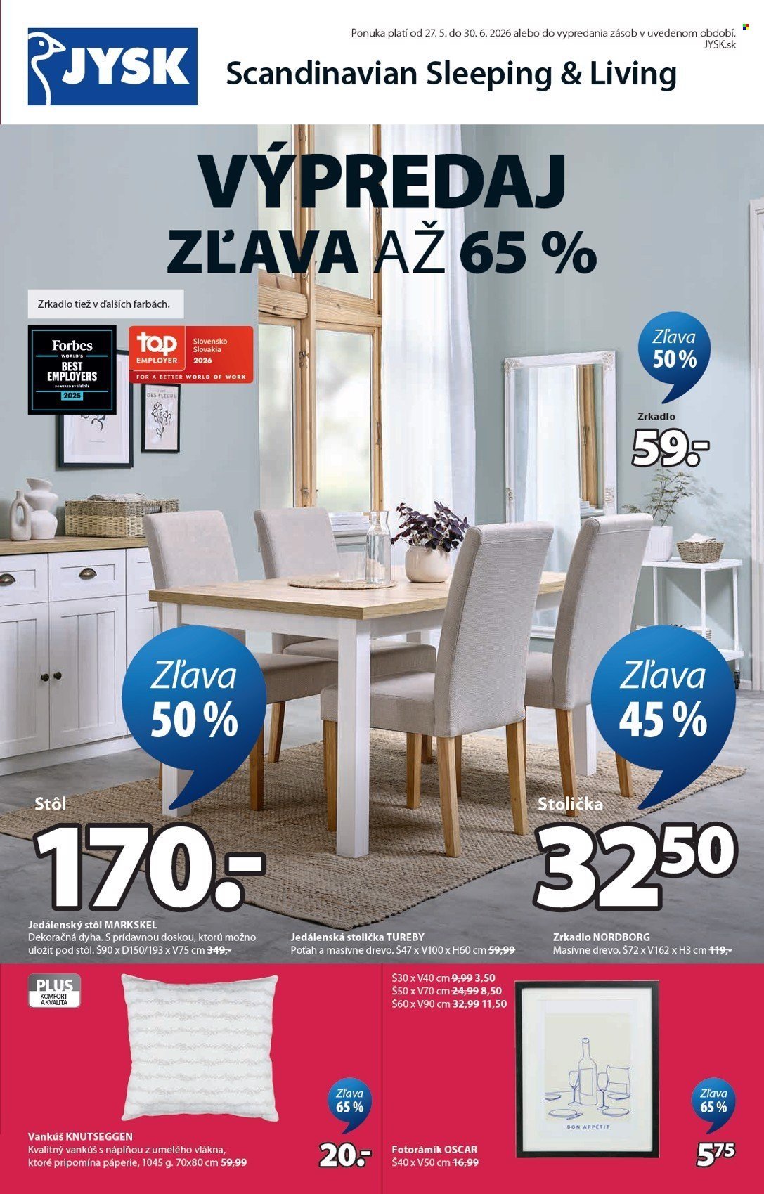 JYSK leták - Od stredy 27.5.2026