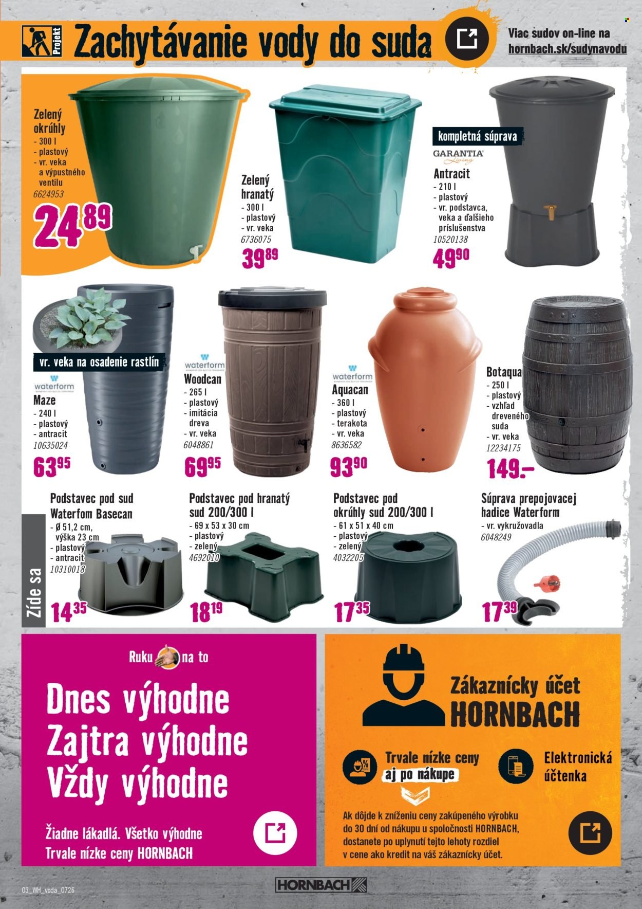 HORNBACH leták - Váš ďalší projekt - Dažďová voda