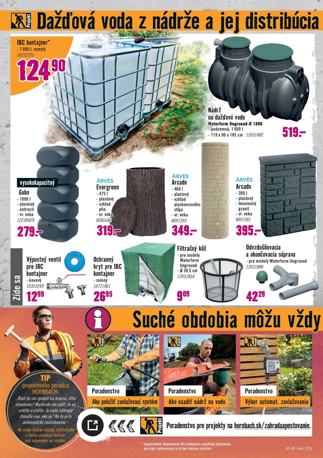 HORNBACH leták - Váš ďalší projekt - Dažďová voda