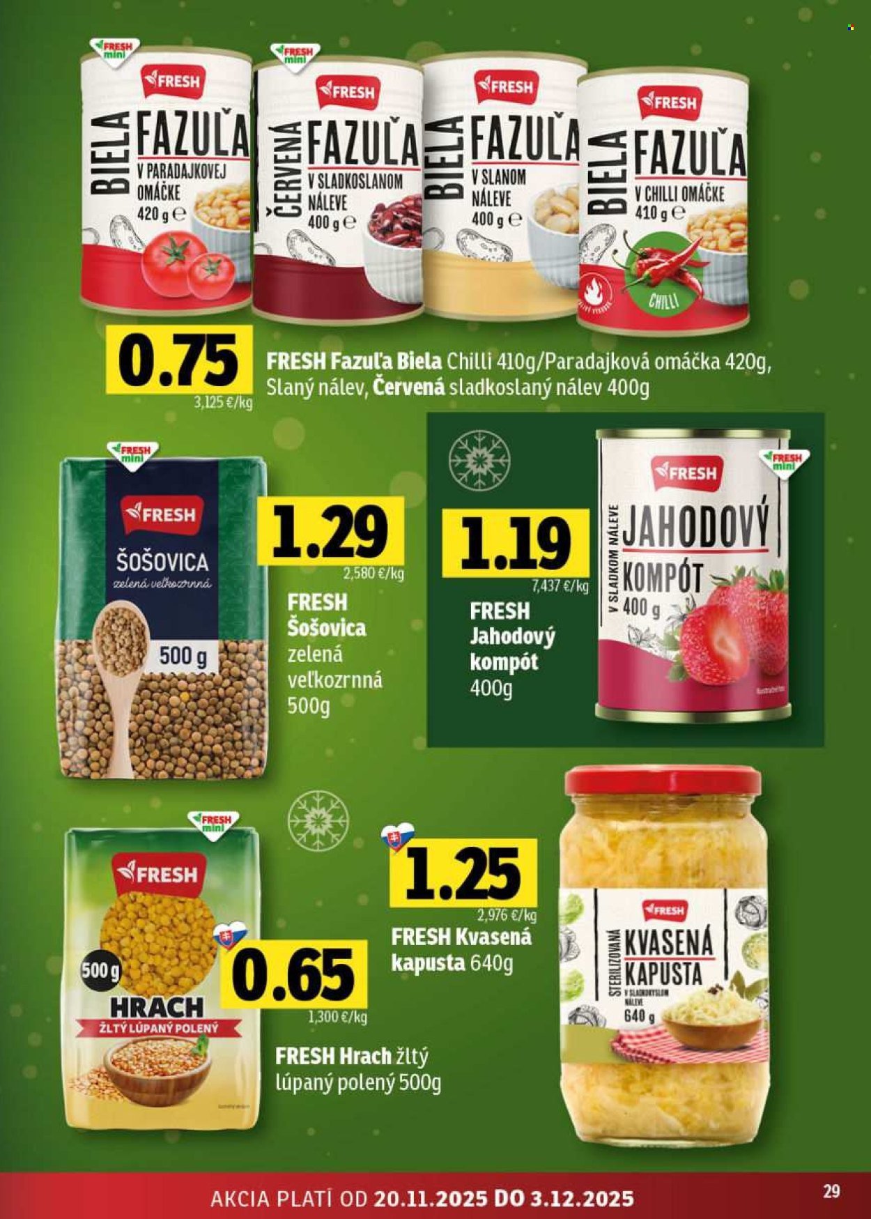 FRESH leták - Stredné a západné Slovensko (2025-11-20 - 2025-12-03) | 29