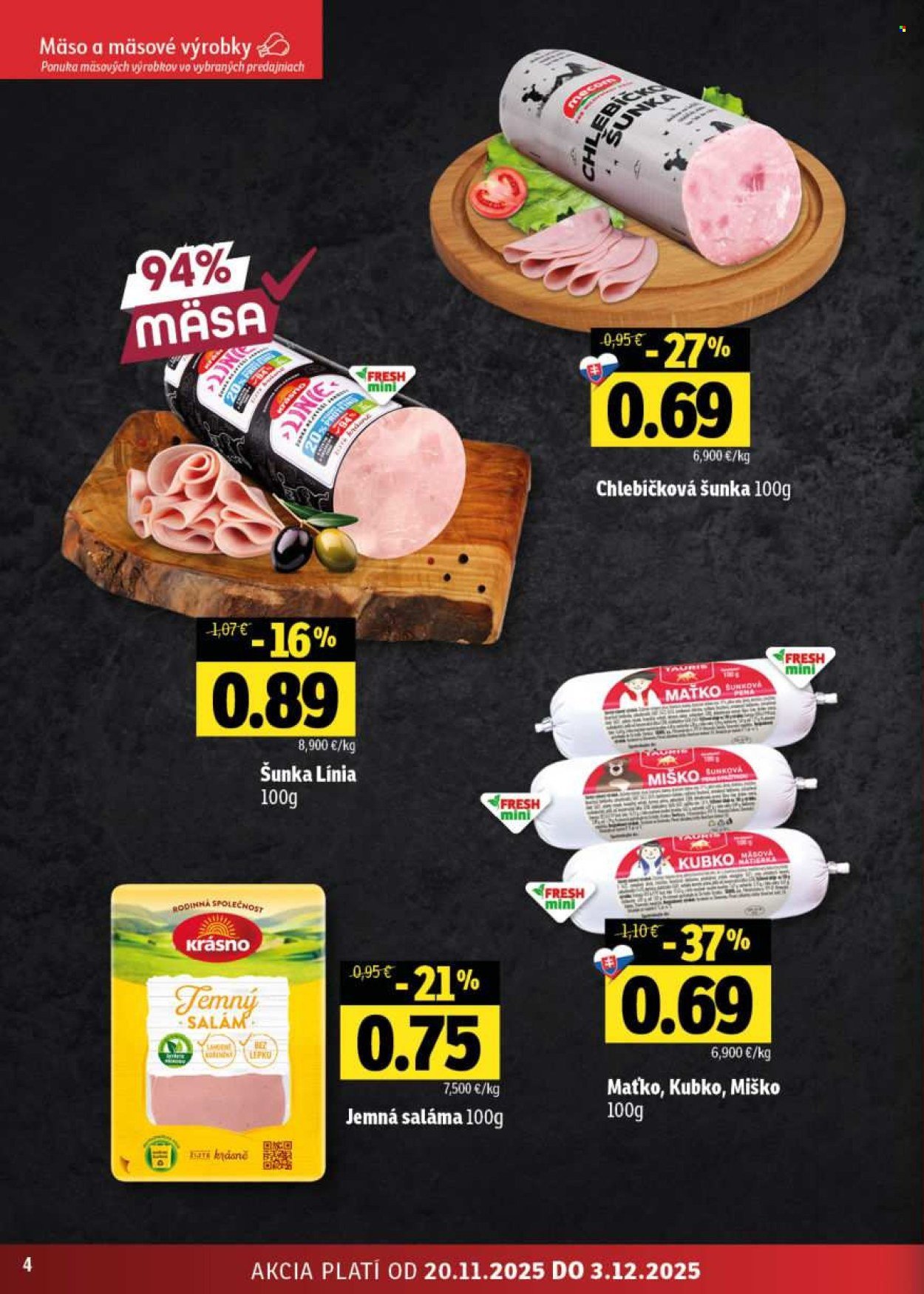 FRESH leták - Stredné a západné Slovensko (2025-11-20 - 2025-12-03) | 4