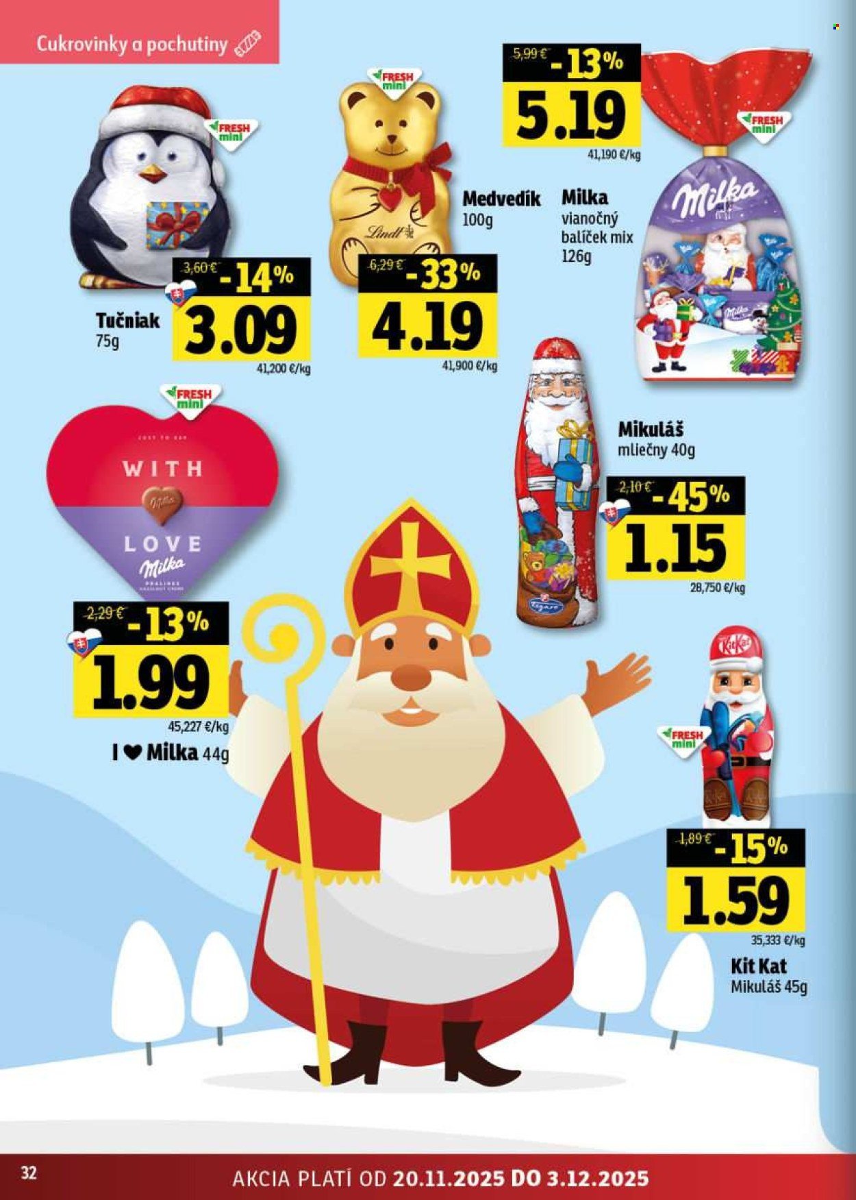 FRESH leták - Stredné a západné Slovensko (2025-11-20 - 2025-12-03) | 32