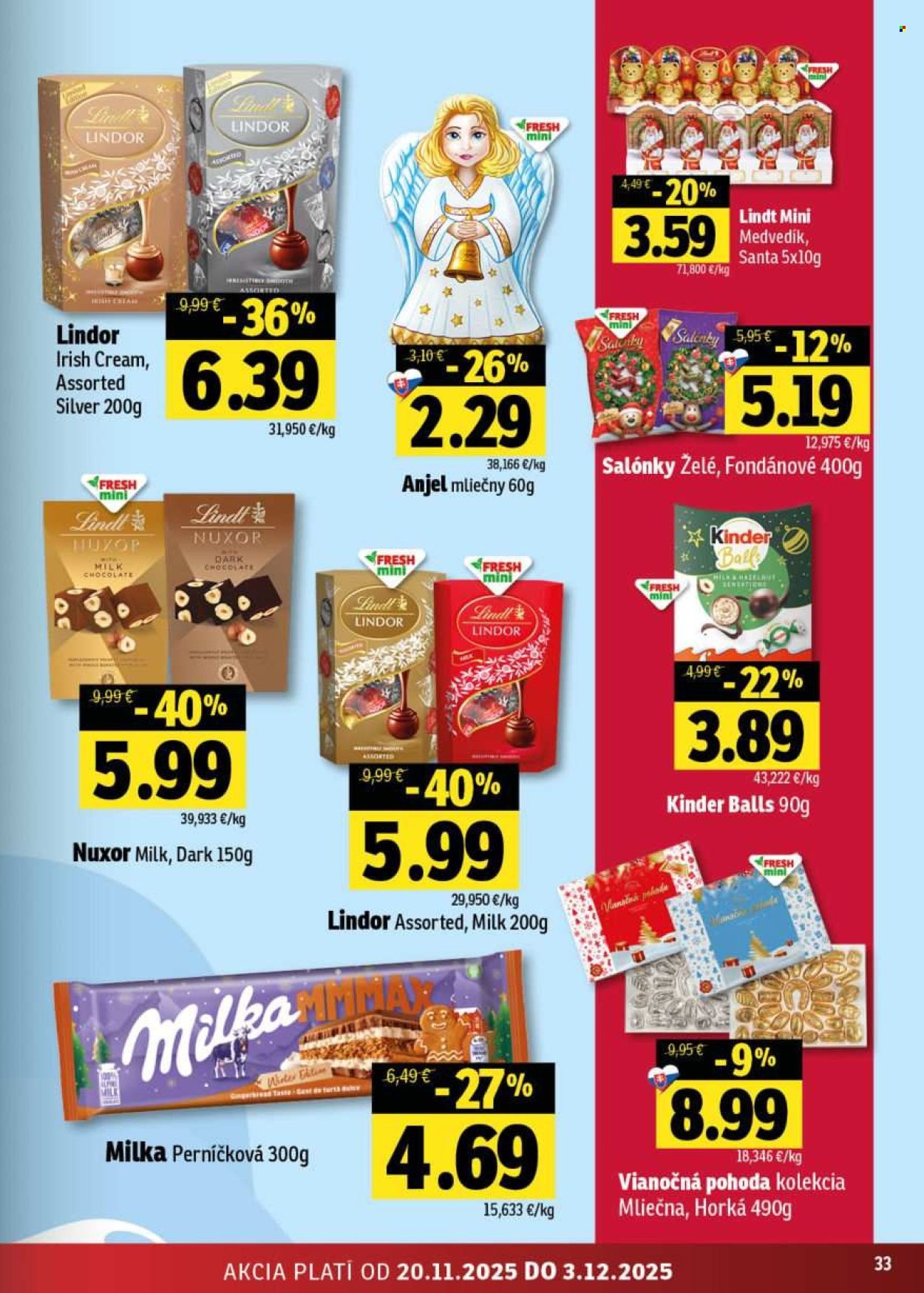 FRESH leták - Stredné a západné Slovensko (2025-11-20 - 2025-12-03) | 33