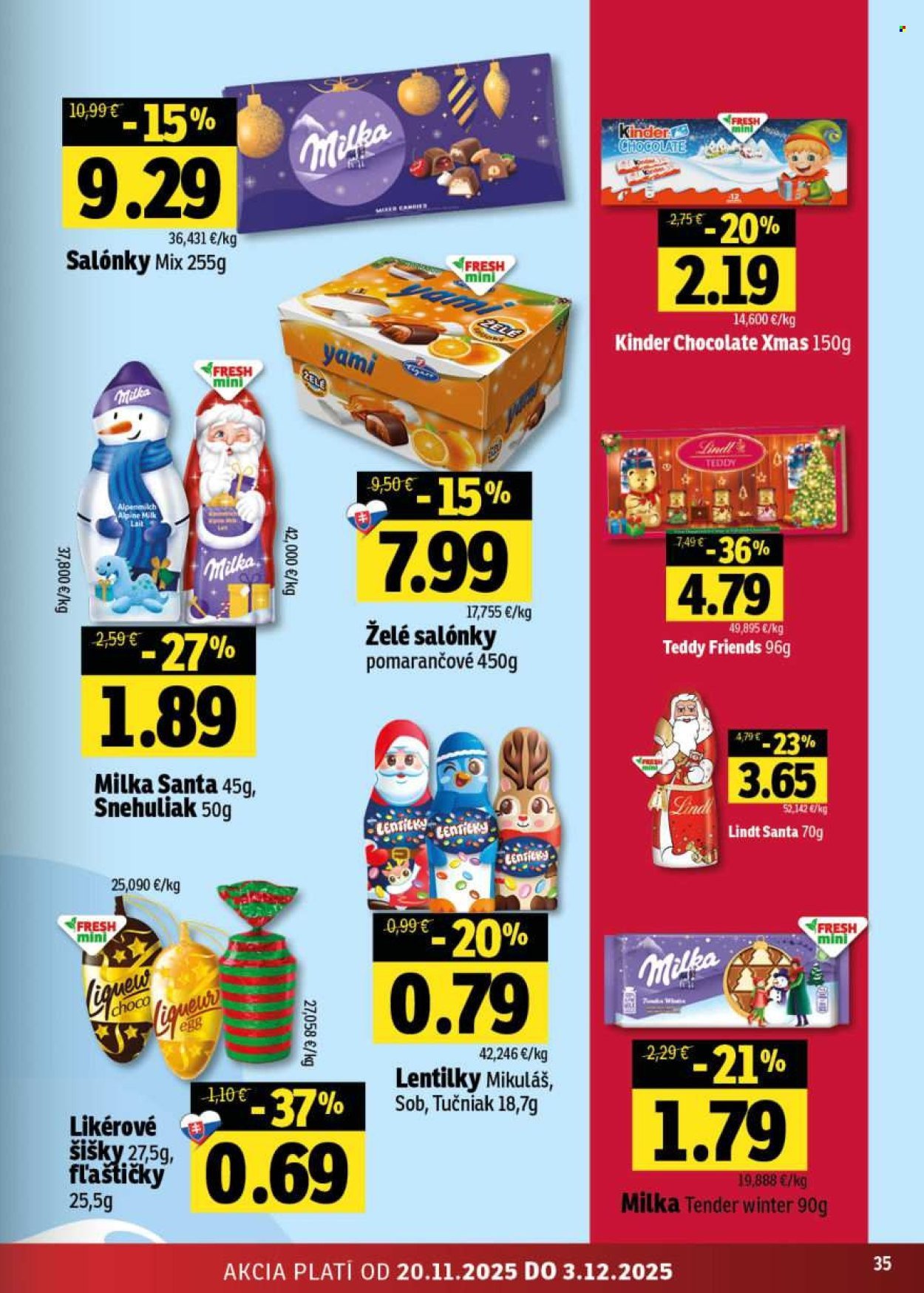 FRESH leták - Stredné a západné Slovensko (2025-11-20 - 2025-12-03) | 35