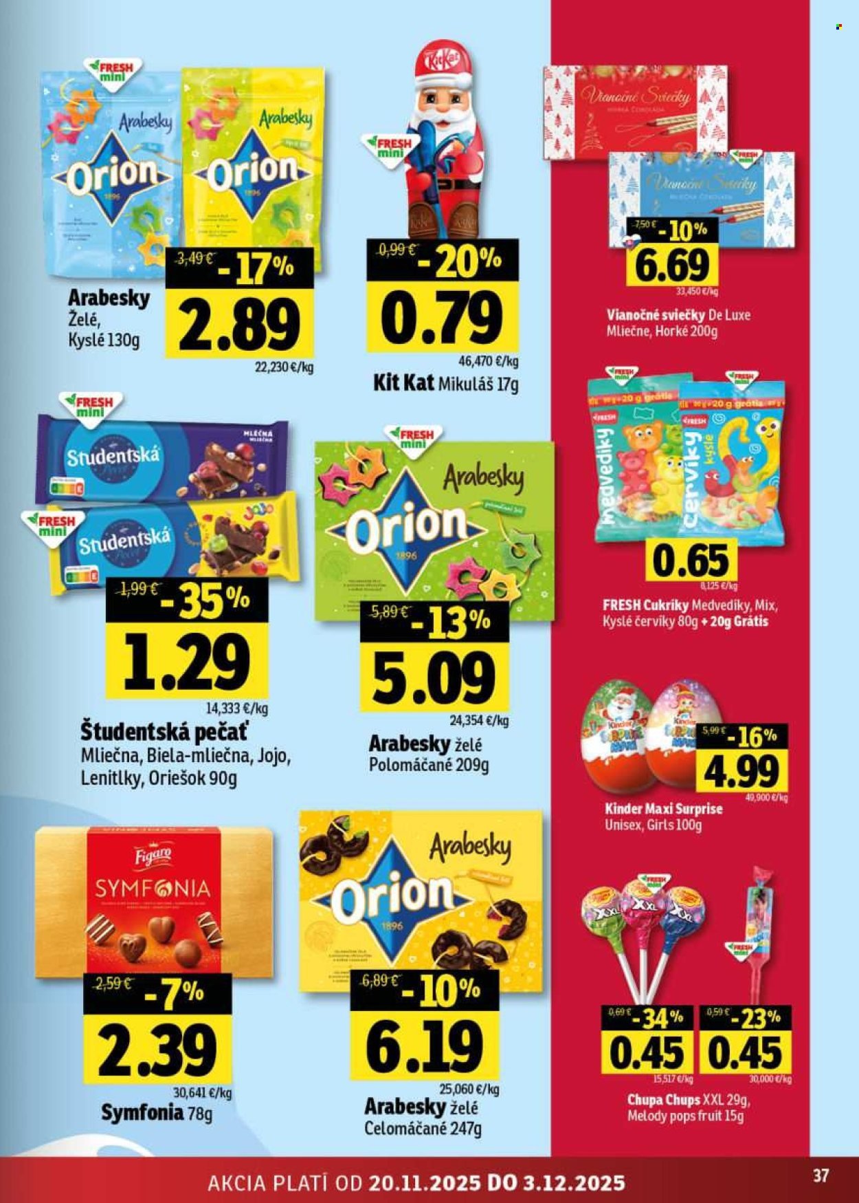 FRESH leták - Stredné a západné Slovensko (2025-11-20 - 2025-12-03) | 37