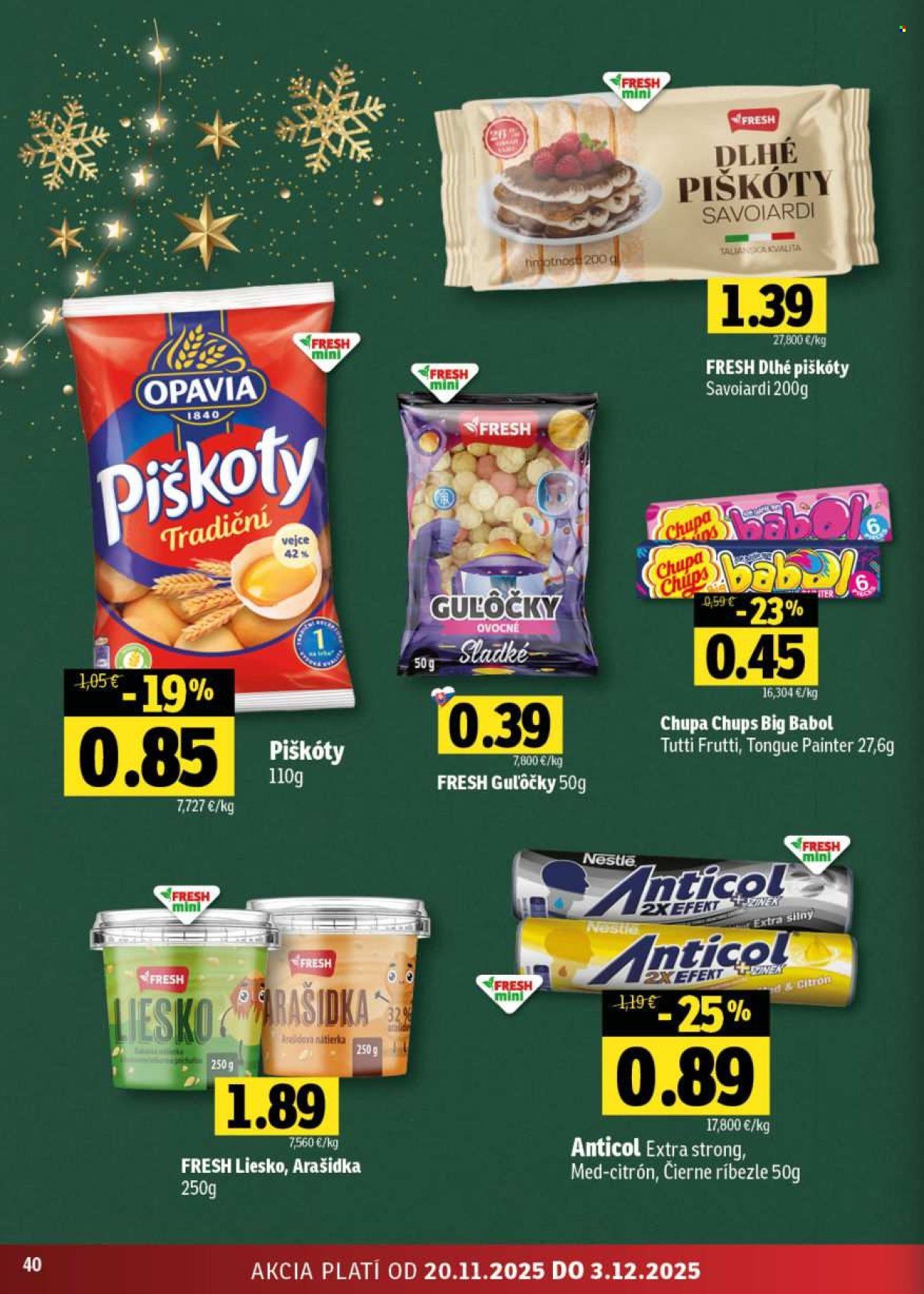 FRESH leták - Stredné a západné Slovensko (2025-11-20 - 2025-12-03) | 40