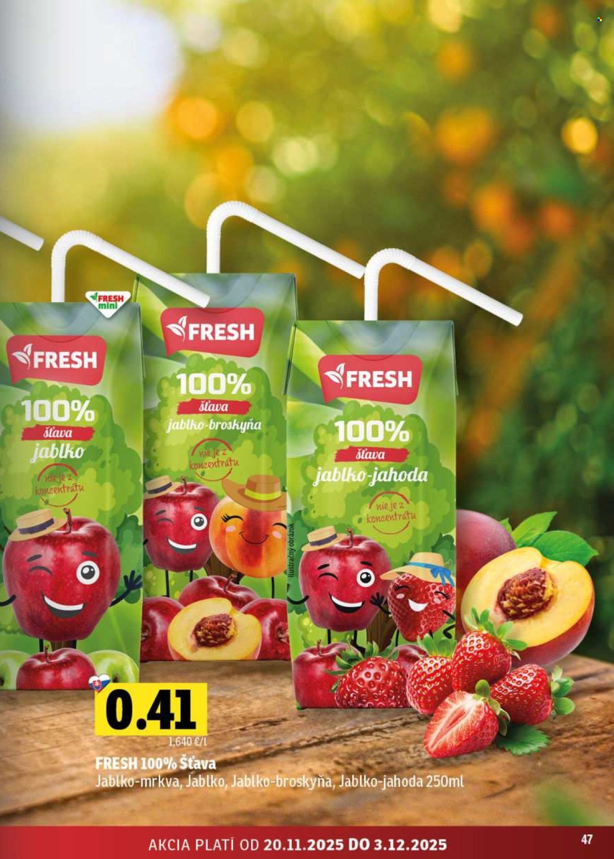 FRESH leták - Stredné a západné Slovensko (2025-11-20 - 2025-12-03) | 47