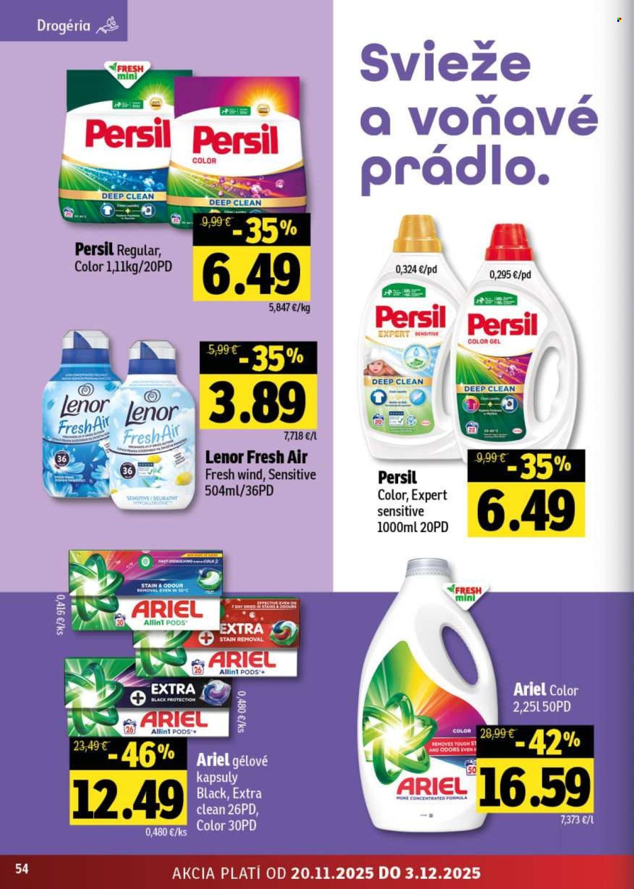 FRESH leták - Stredné a západné Slovensko (2025-11-20 - 2025-12-03) | 54