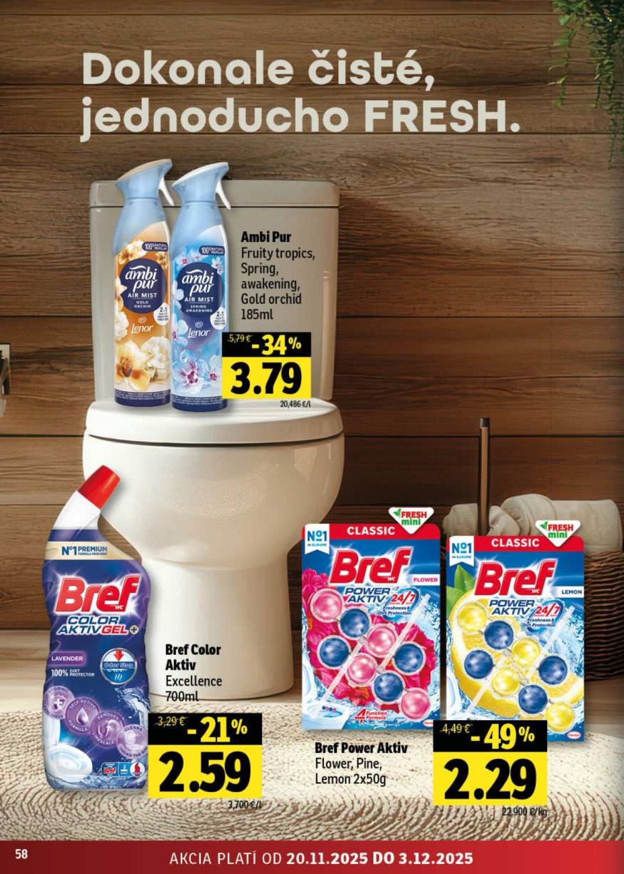 FRESH leták - Stredné a západné Slovensko (2025-11-20 - 2025-12-03) | 58