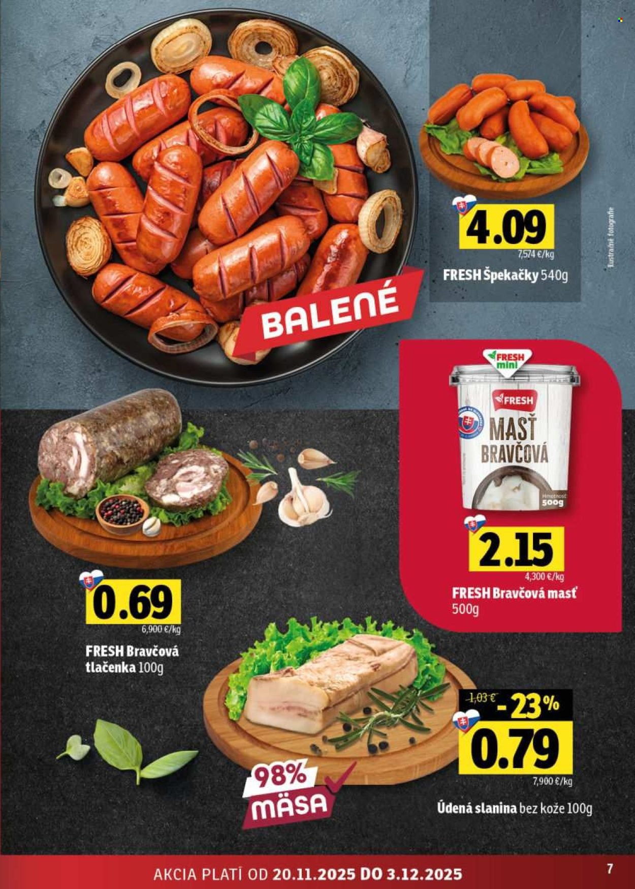 FRESH leták - Stredné a západné Slovensko (2025-11-20 - 2025-12-03) | 7