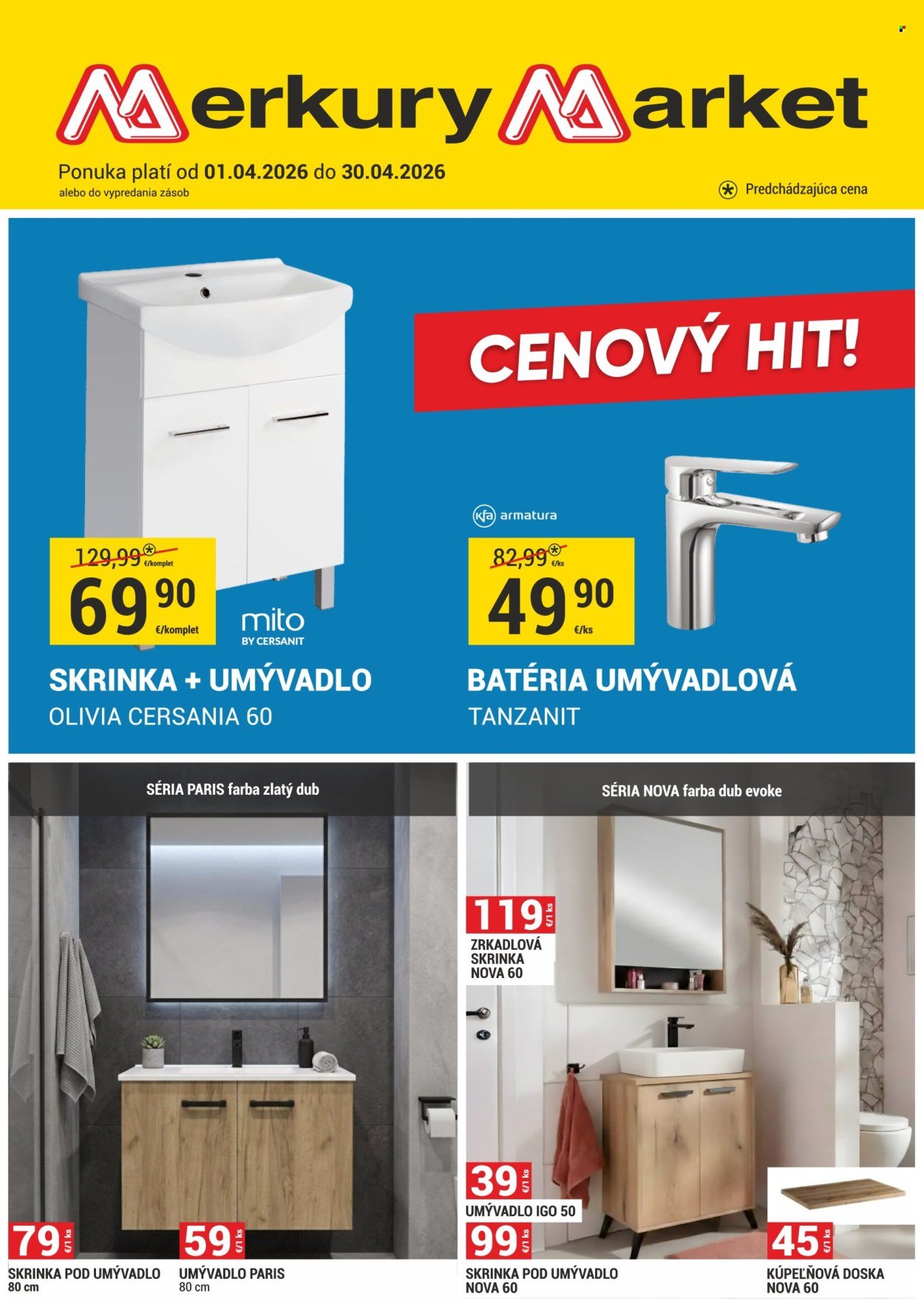 MERKURY MARKET leták - CENOVÝ HIT! (2026-04-01 - 2026-04-30) | 1