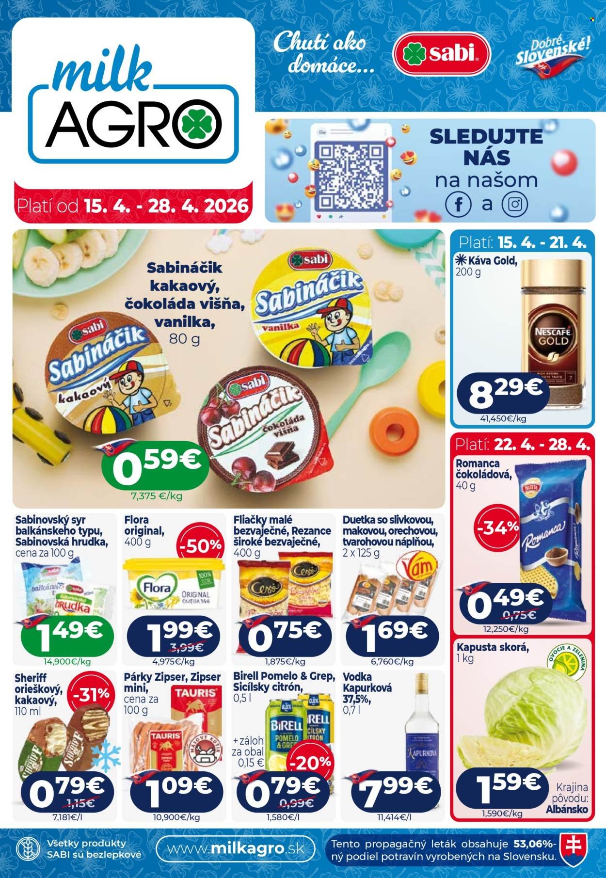 MILK AGRO leták - Od stredy 15.4.2026 (2026-04-15 - 2026-04-28) | 1