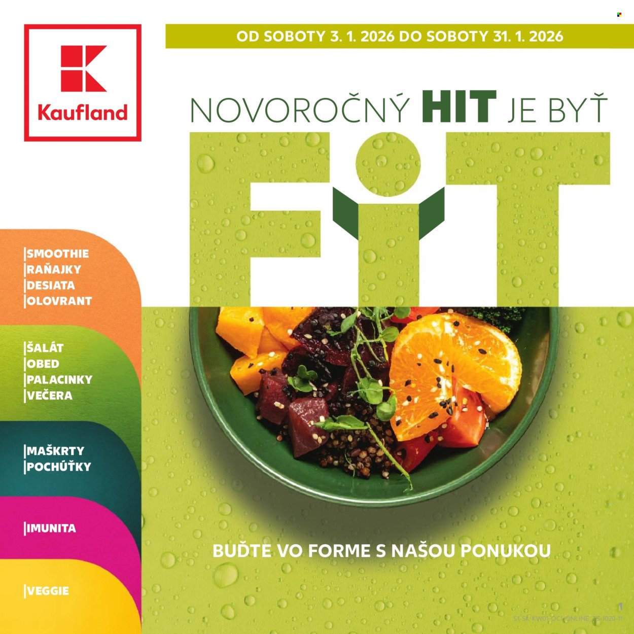 KAUFLAND leták - NOVOROČNÝ HIT JE BYŤ (2026-01-03 - 2026-01-31) | 1