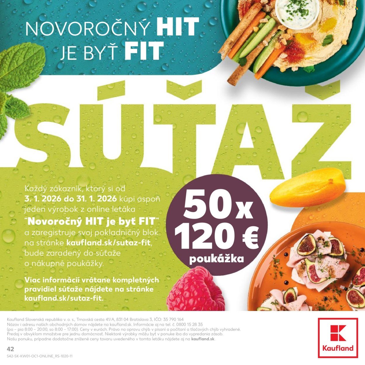 KAUFLAND leták - NOVOROČNÝ HIT JE BYŤ (2026-01-03 - 2026-01-31) | 42