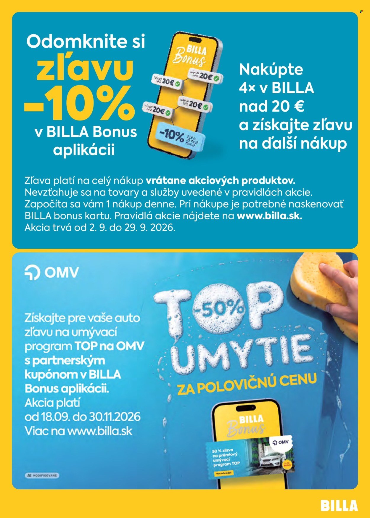 BILLA leták - Od stredy 16.9.2026