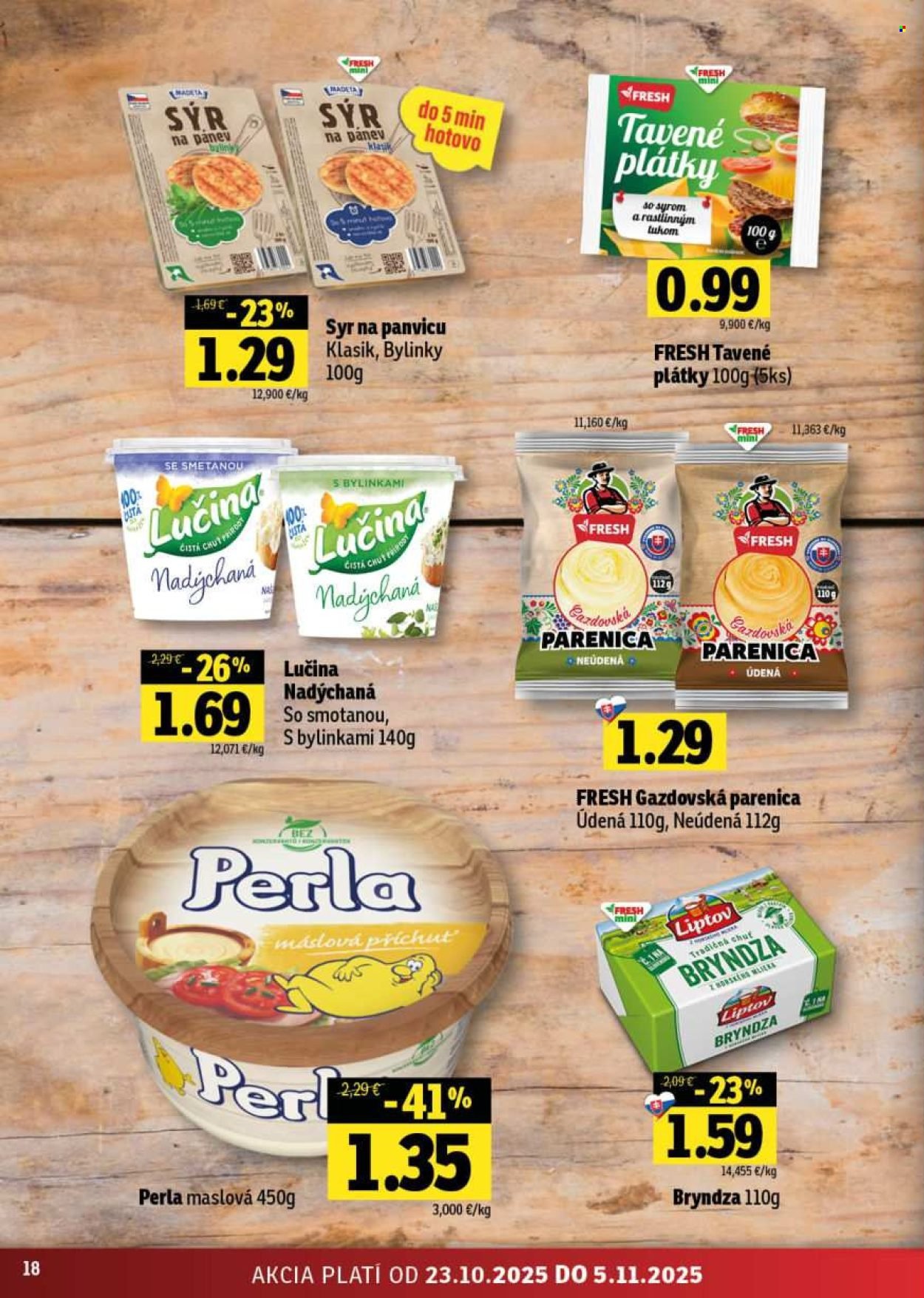 FRESH leták - Stredné a západné Slovensko (2025-10-23 - 2025-11-05) | 18