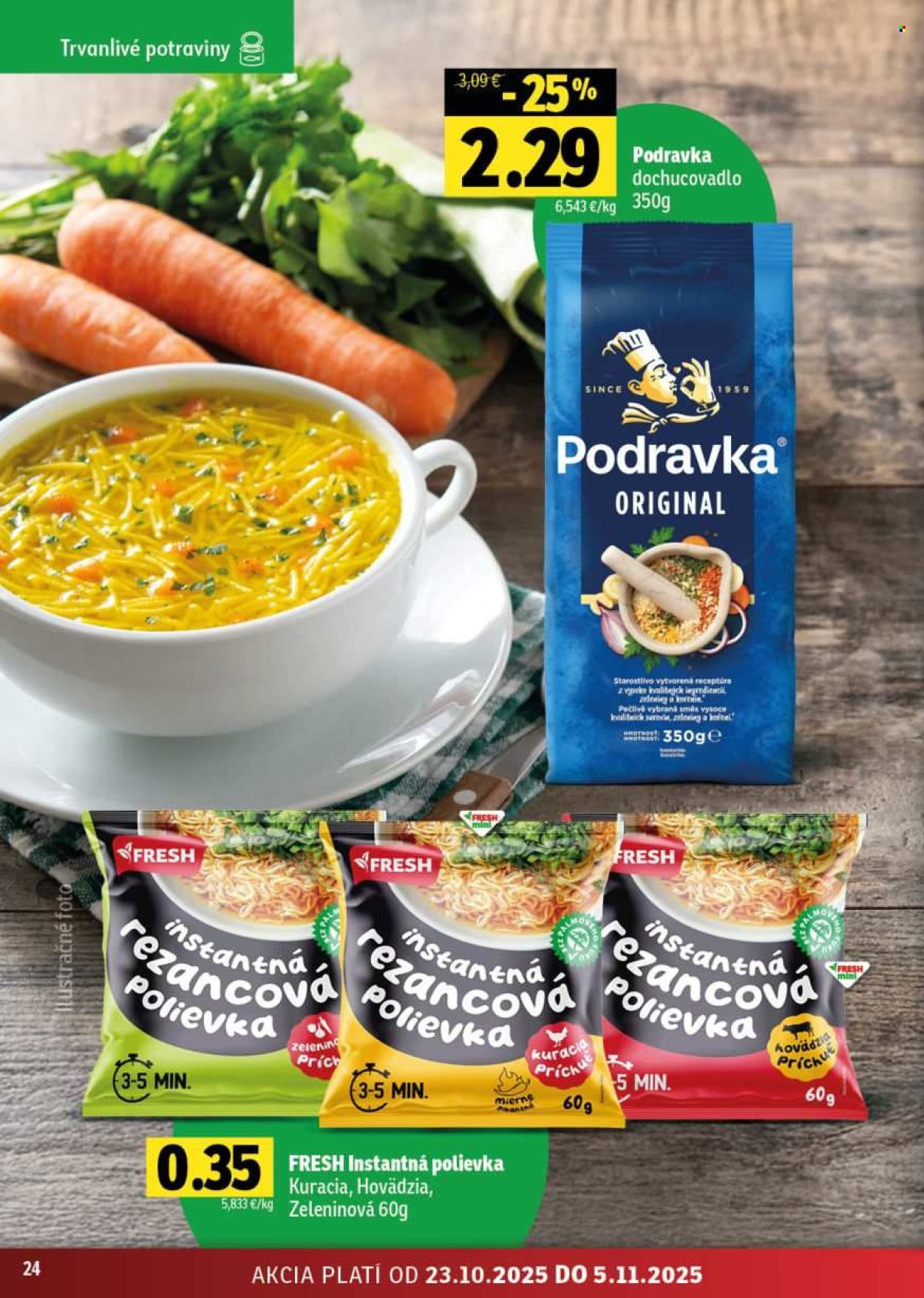 FRESH leták - Stredné a západné Slovensko (2025-10-23 - 2025-11-05) | 24