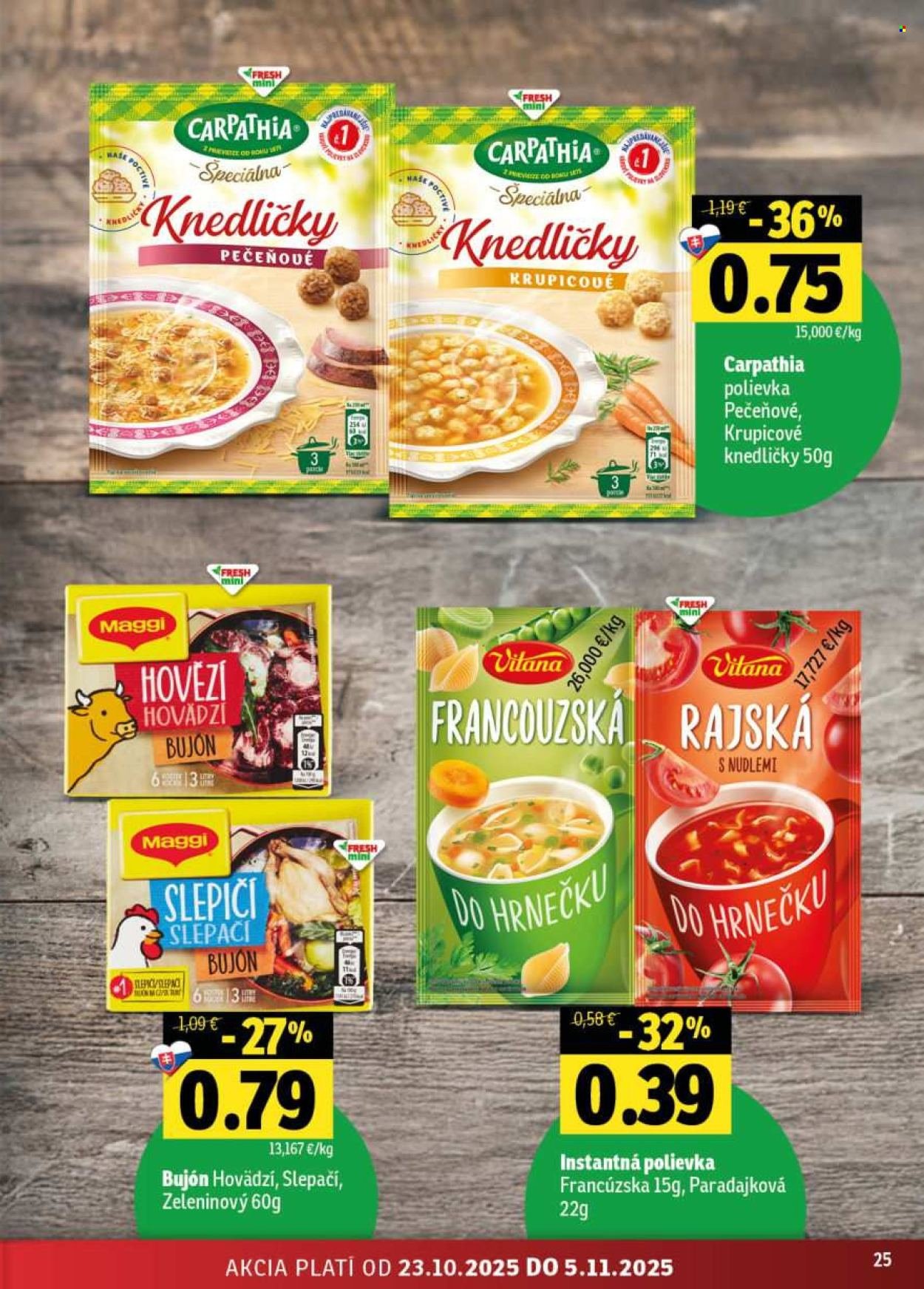 FRESH leták - Stredné a západné Slovensko (2025-10-23 - 2025-11-05) | 25