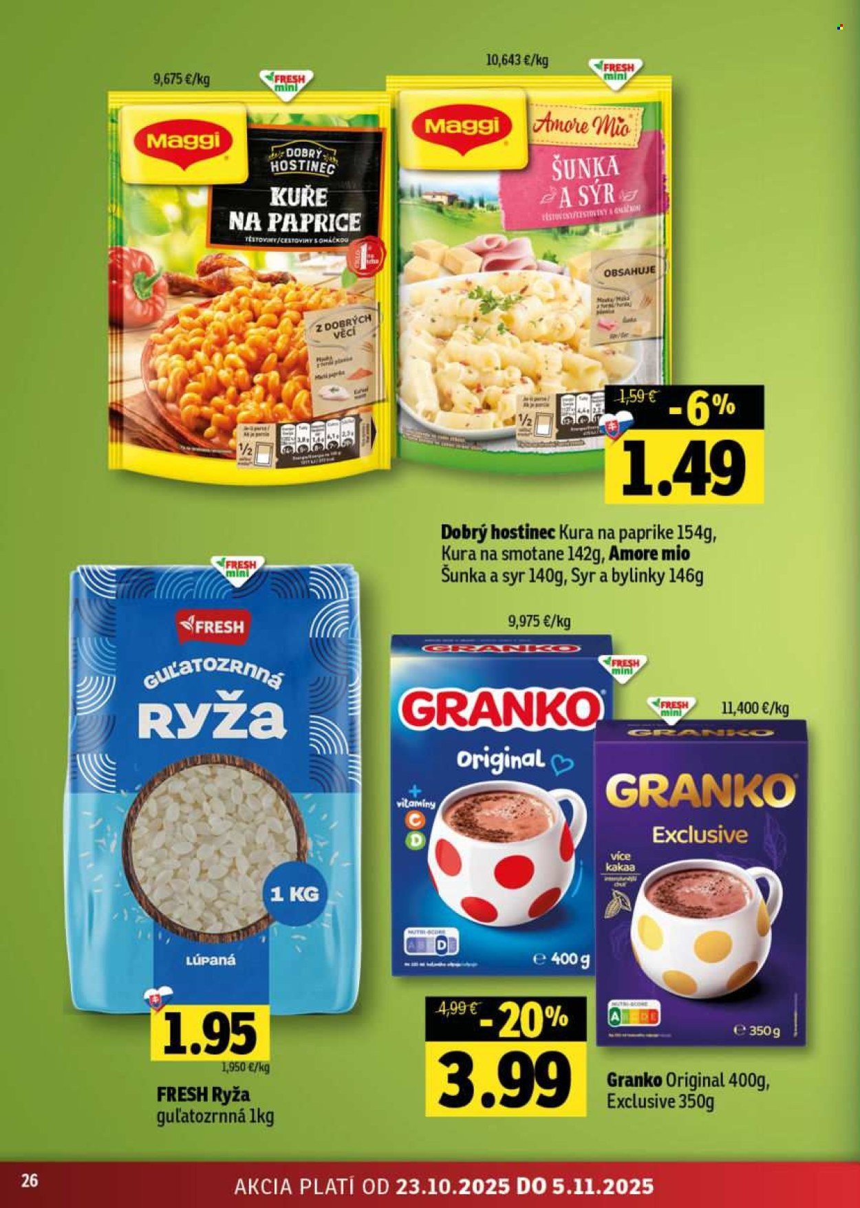 FRESH leták - Stredné a západné Slovensko (2025-10-23 - 2025-11-05) | 26