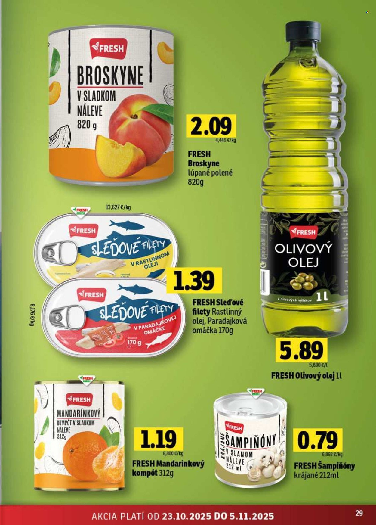 FRESH leták - Stredné a západné Slovensko (2025-10-23 - 2025-11-05) | 29