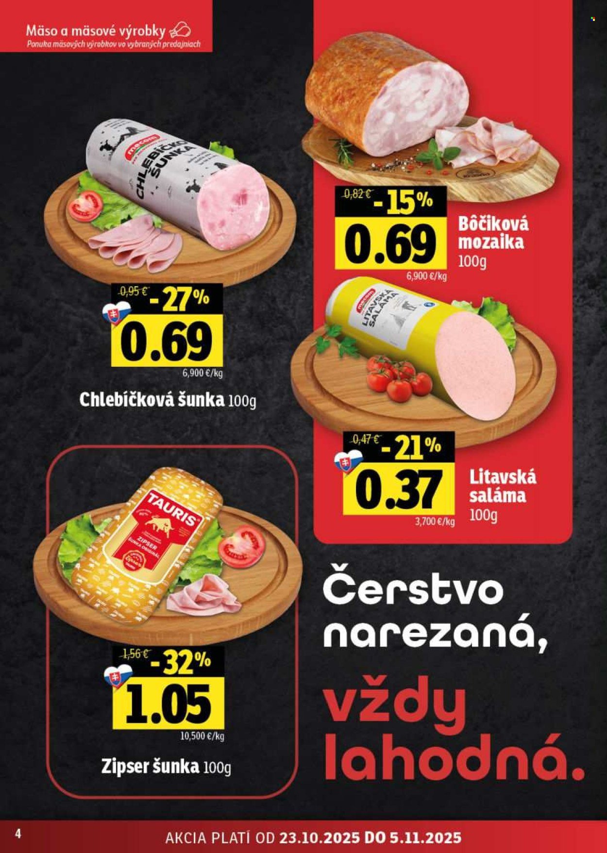 FRESH leták - Stredné a západné Slovensko (2025-10-23 - 2025-11-05) | 4