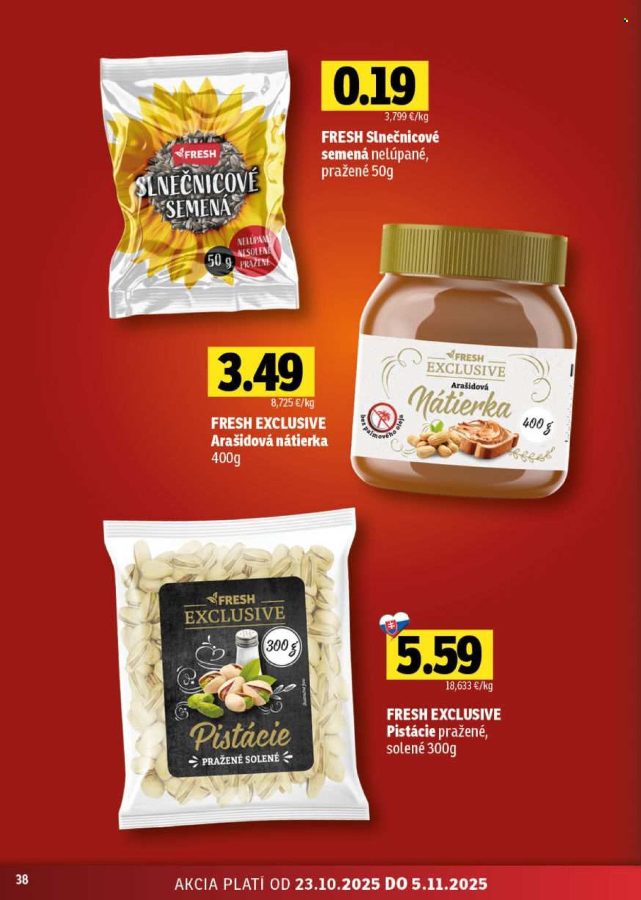 FRESH leták - Stredné a západné Slovensko (2025-10-23 - 2025-11-05) | 38