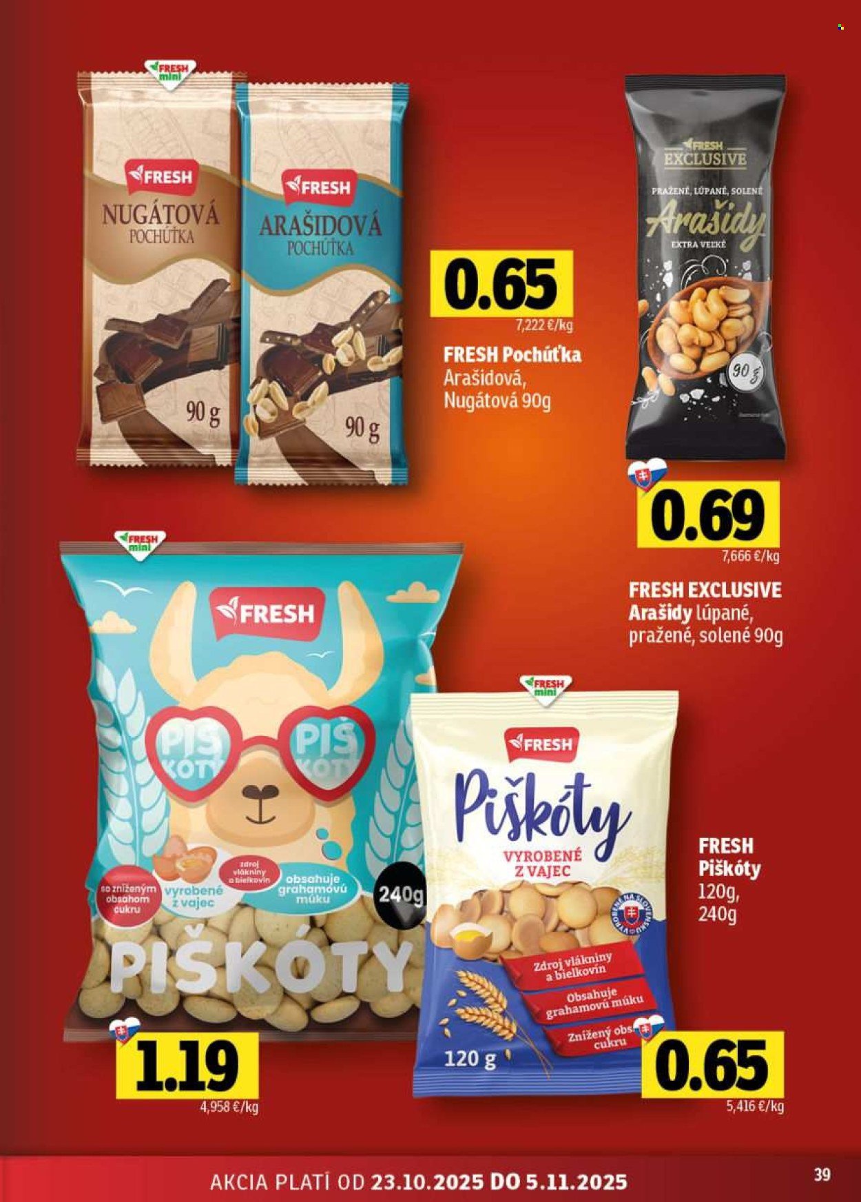 FRESH leták - Stredné a západné Slovensko (2025-10-23 - 2025-11-05) | 39