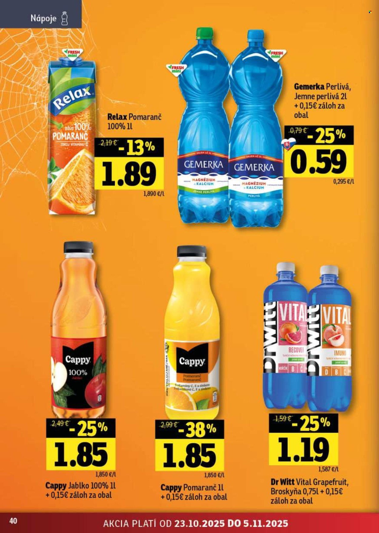 FRESH leták - Stredné a západné Slovensko (2025-10-23 - 2025-11-05) | 40