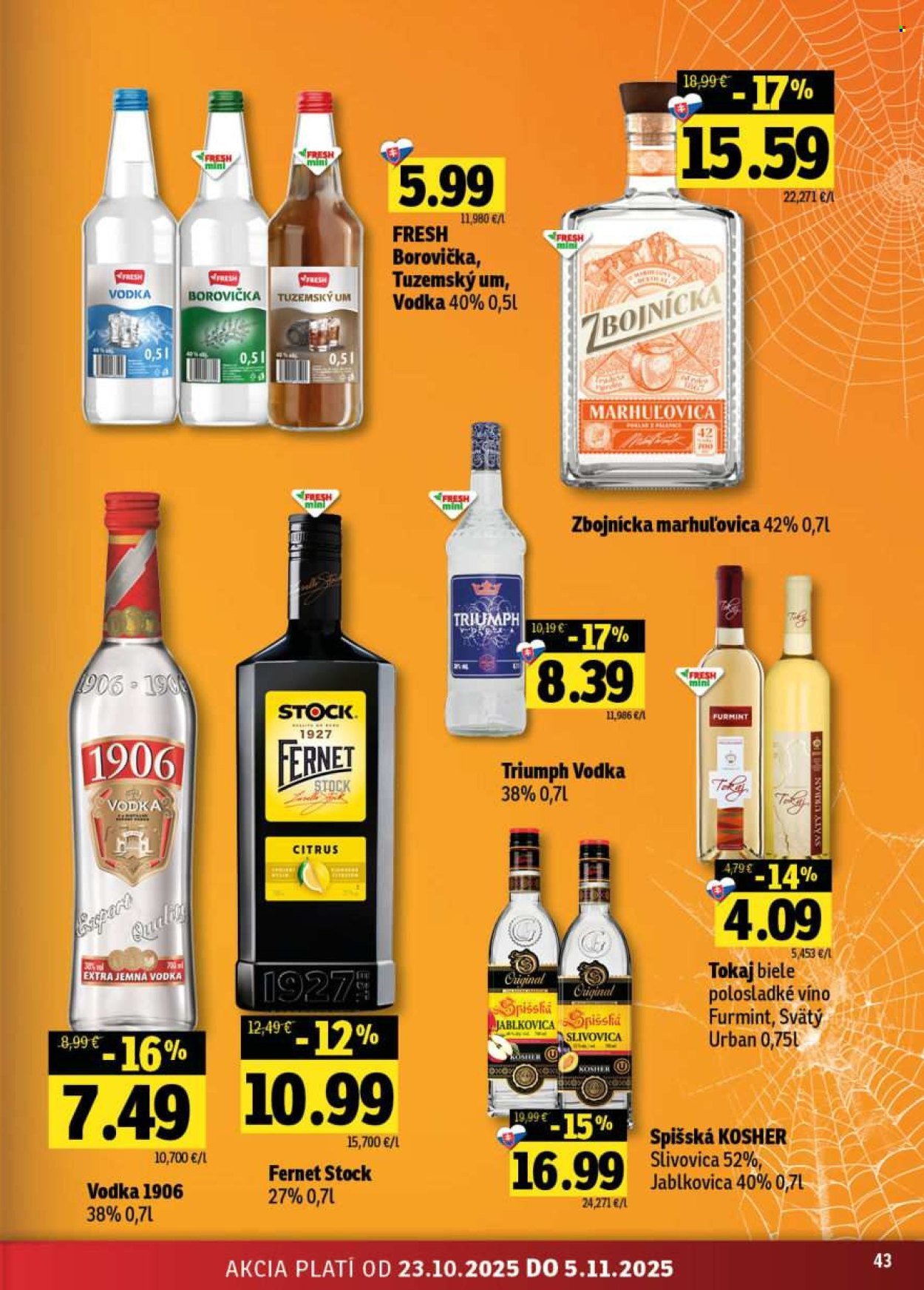 FRESH leták - Stredné a západné Slovensko (2025-10-23 - 2025-11-05) | 43