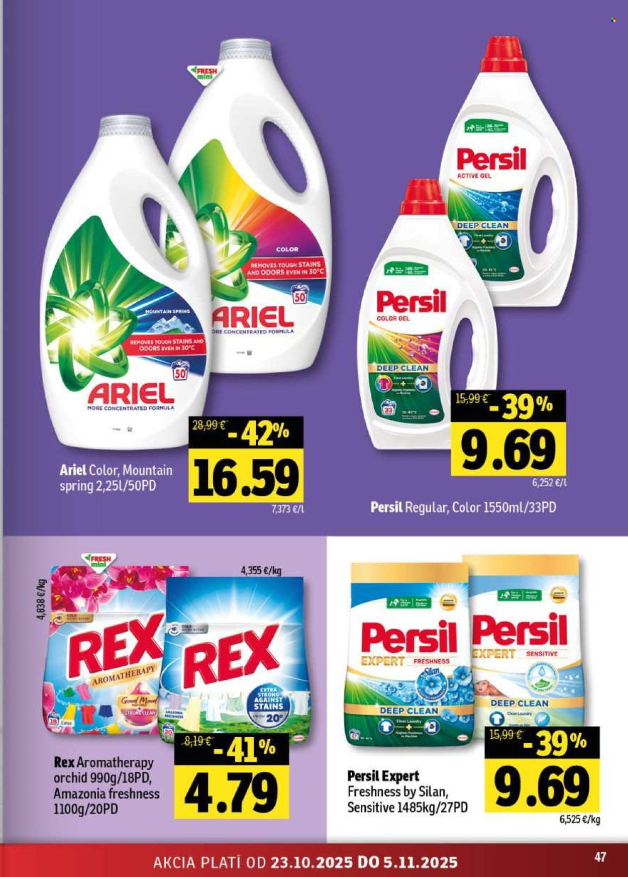 FRESH leták - Stredné a západné Slovensko (2025-10-23 - 2025-11-05) | 47