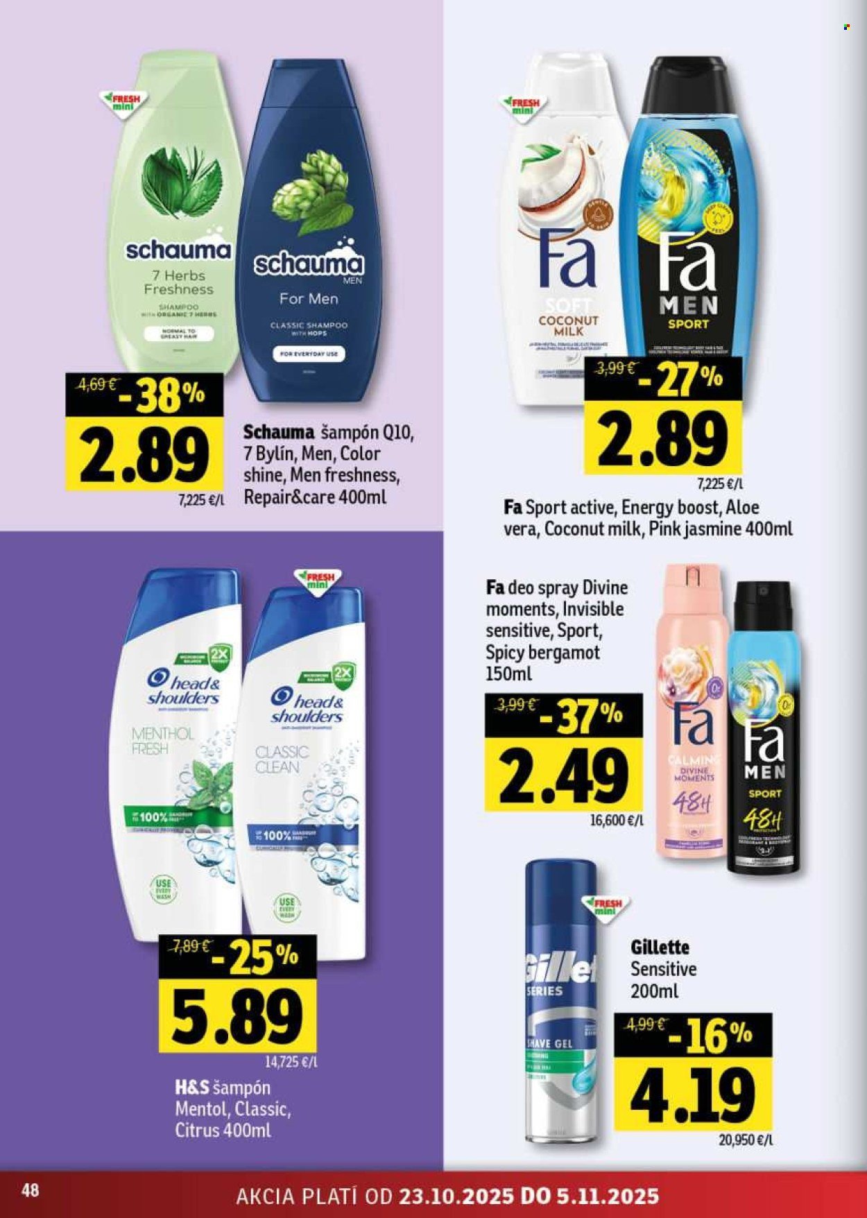 FRESH leták - Stredné a západné Slovensko (2025-10-23 - 2025-11-05) | 48