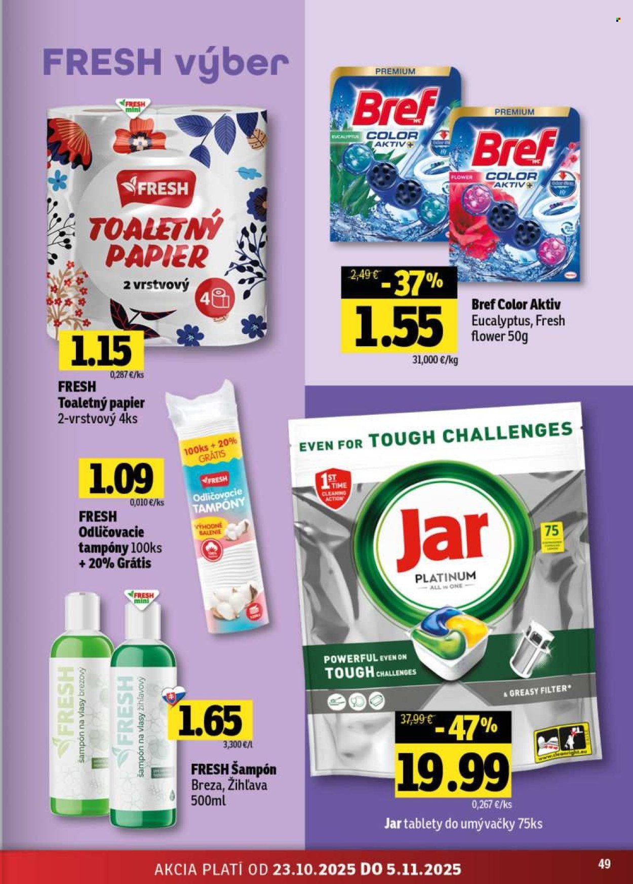 FRESH leták - Stredné a západné Slovensko (2025-10-23 - 2025-11-05) | 49
