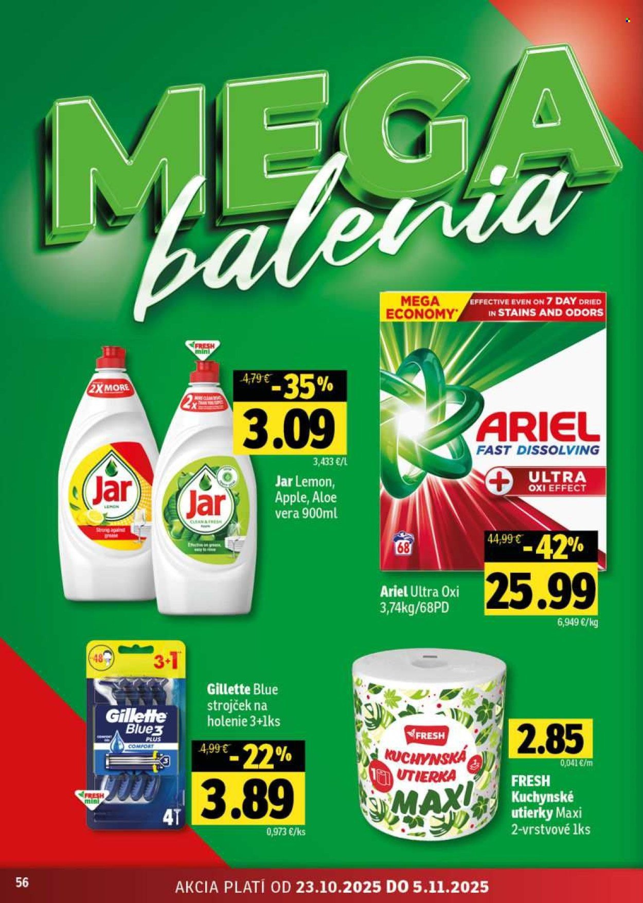 FRESH leták - Stredné a západné Slovensko (2025-10-23 - 2025-11-05) | 56