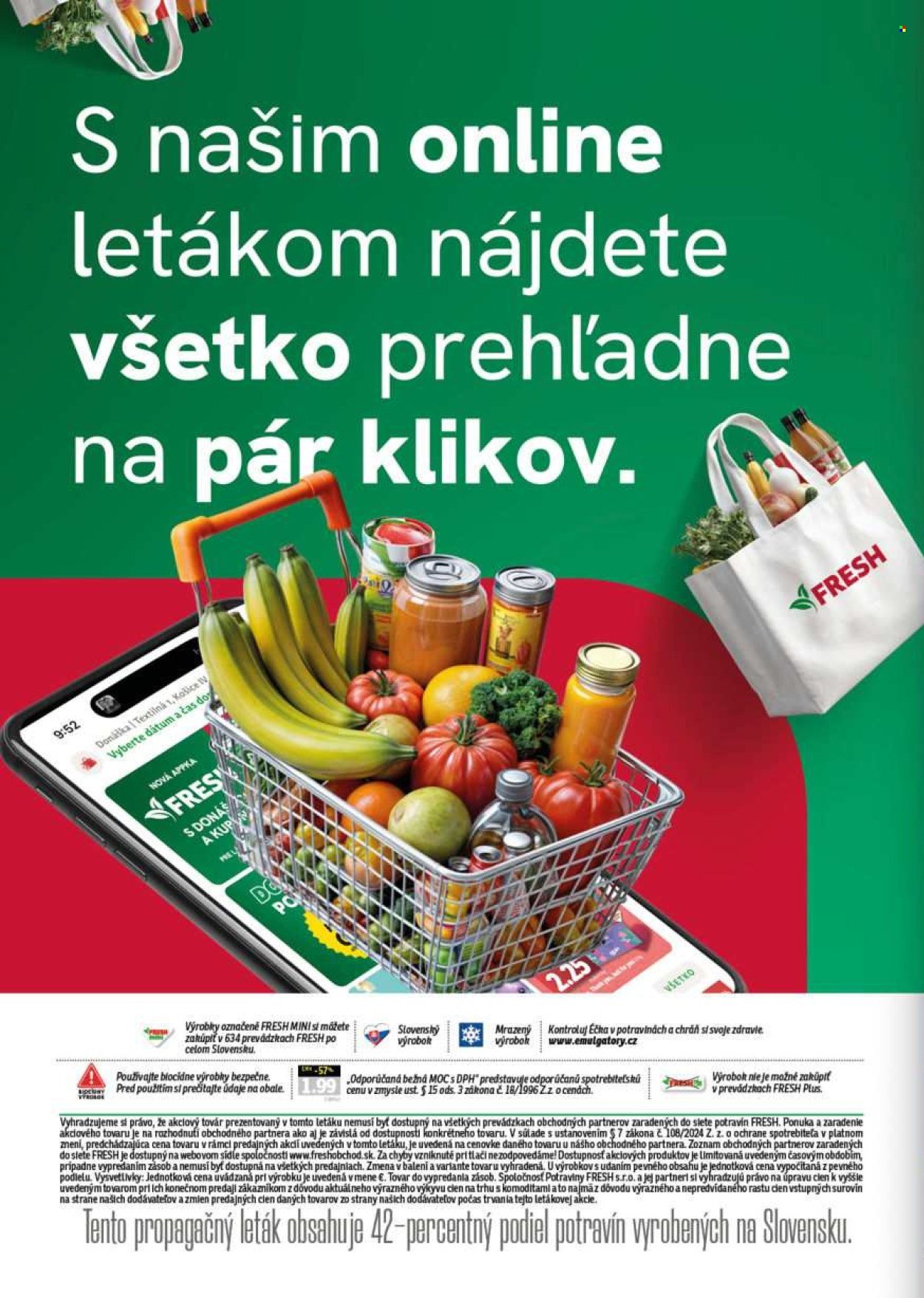 FRESH leták - Stredné a západné Slovensko (2025-10-23 - 2025-11-05) | 60