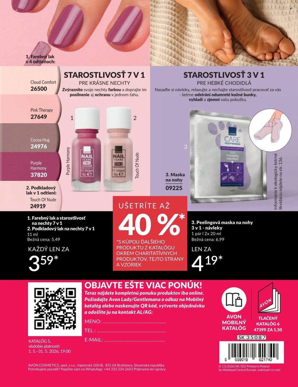 AVON leták - Kampaň 5 (2026-05-01 - 2026-05-31) | 180