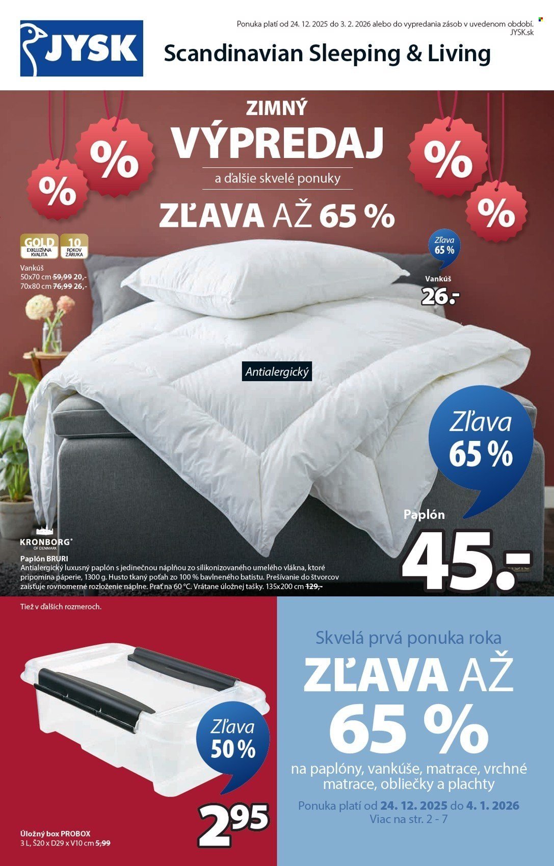 JYSK leták - Od stredy 24.12.2025 (2025-12-24 - 2026-02-03) | 2