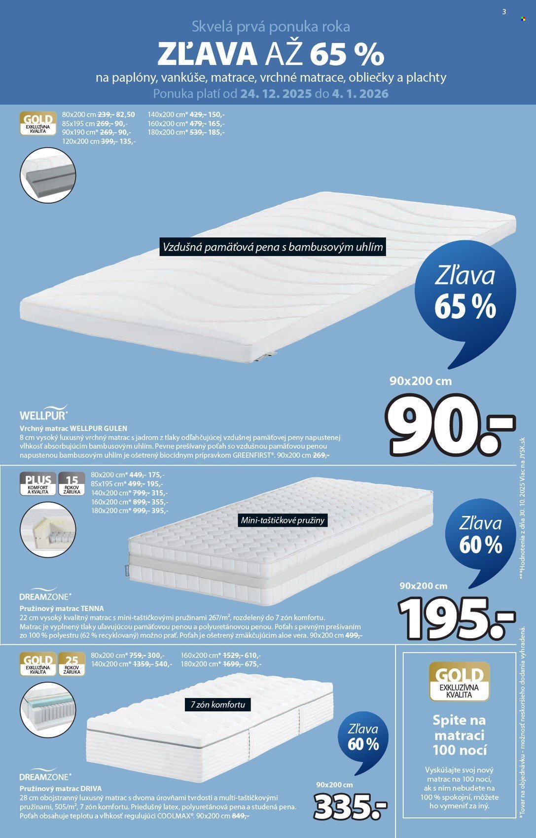 JYSK leták - Od stredy 24.12.2025 (2025-12-24 - 2026-02-03) | 4