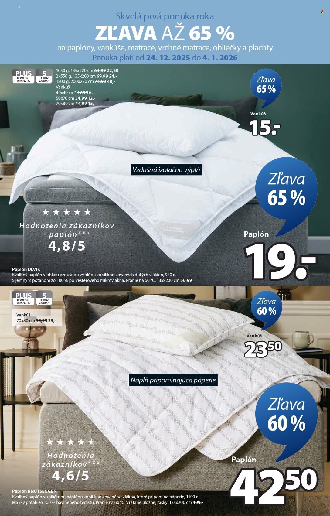 JYSK leták - Od stredy 24.12.2025 (2025-12-24 - 2026-02-03) | 5