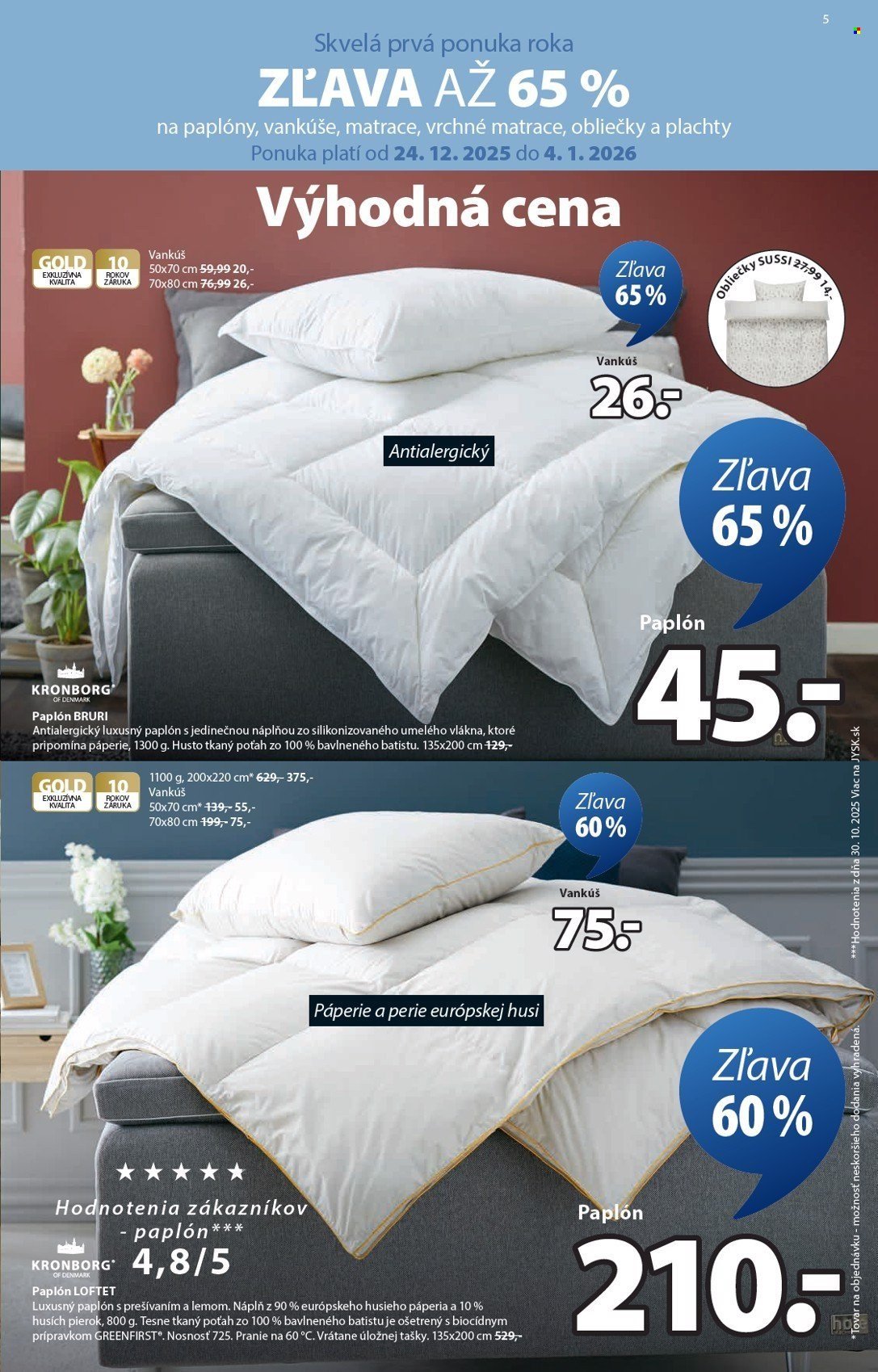 JYSK leták - Od stredy 24.12.2025 (2025-12-24 - 2026-02-03) | 6