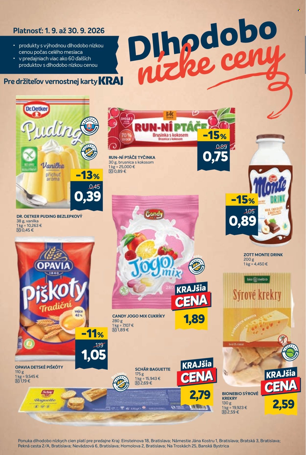 KRAJ leták - Od štvrtka 3.9.2026