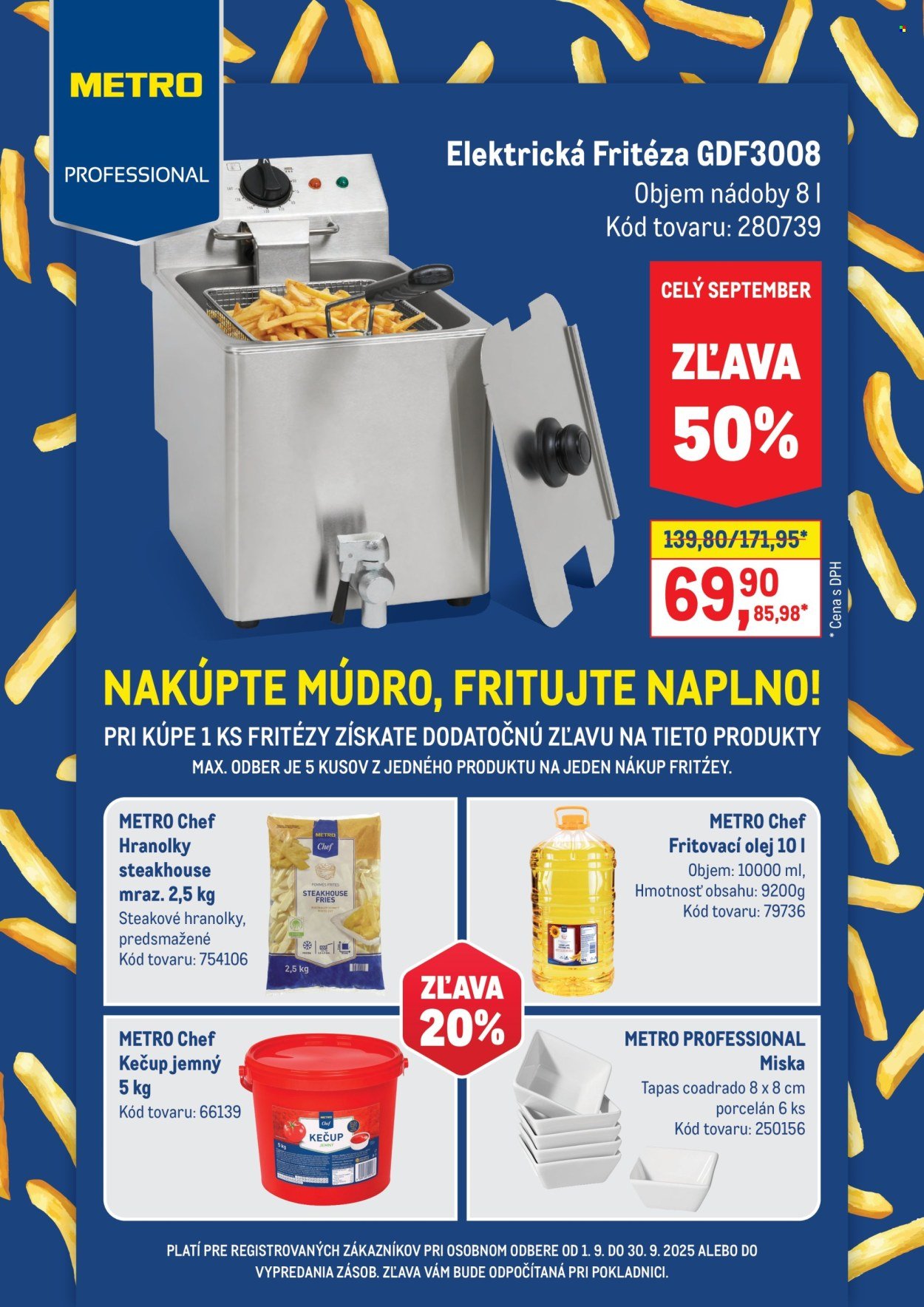 METRO leták - Nakúpte múdro, fritujte naplno! (2025-09-01 - 2025-09-30) | 1
