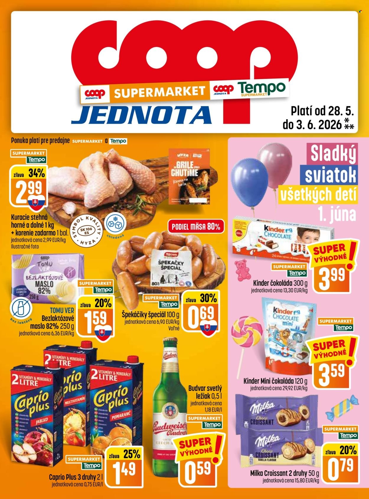 COOP JEDNOTA leták - Od štvrtka 28.5.2026
