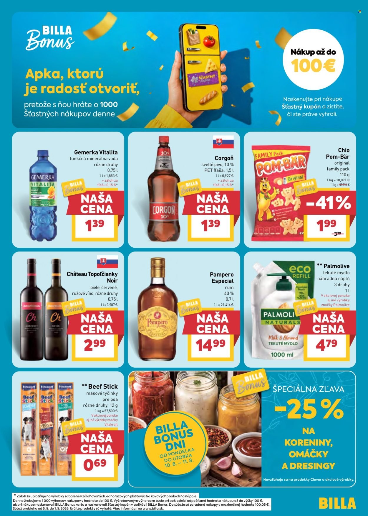 BILLA leták - Od stredy 5.8.2026