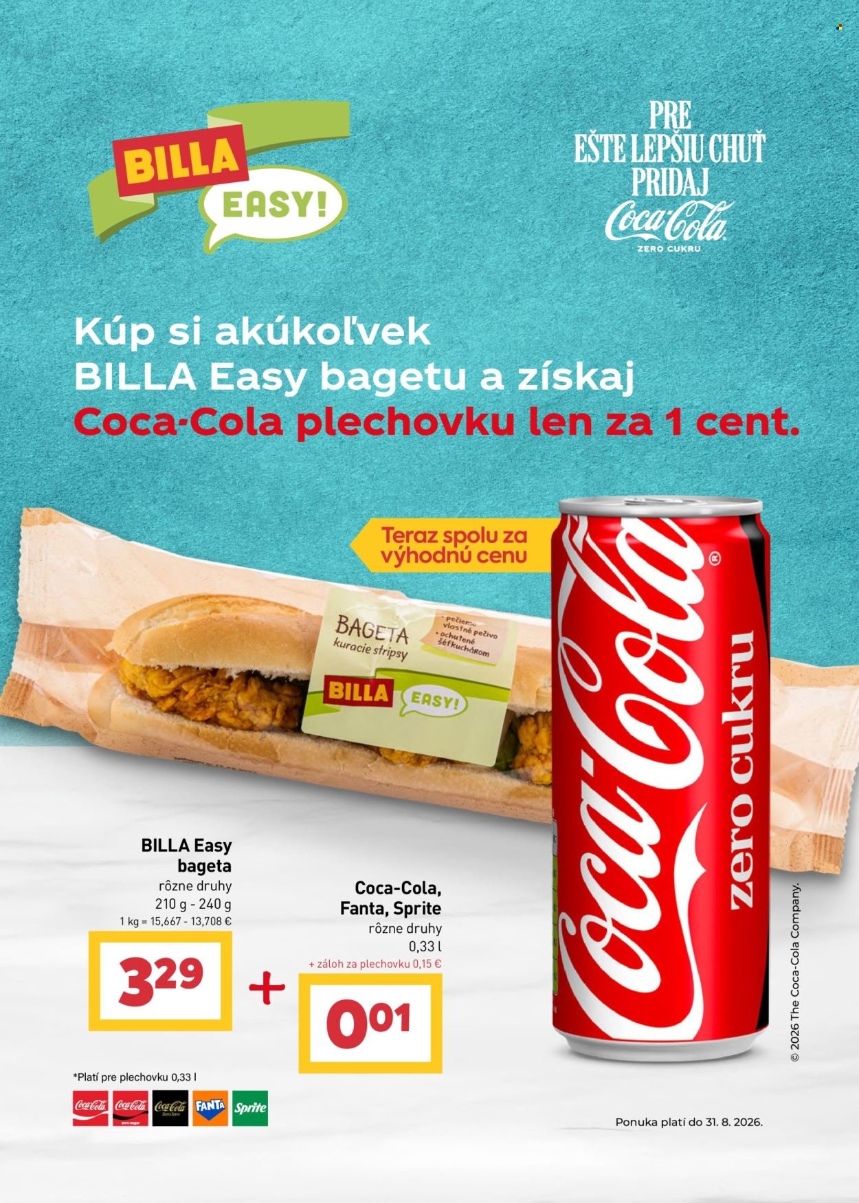 BILLA leták - Od stredy 5.8.2026
